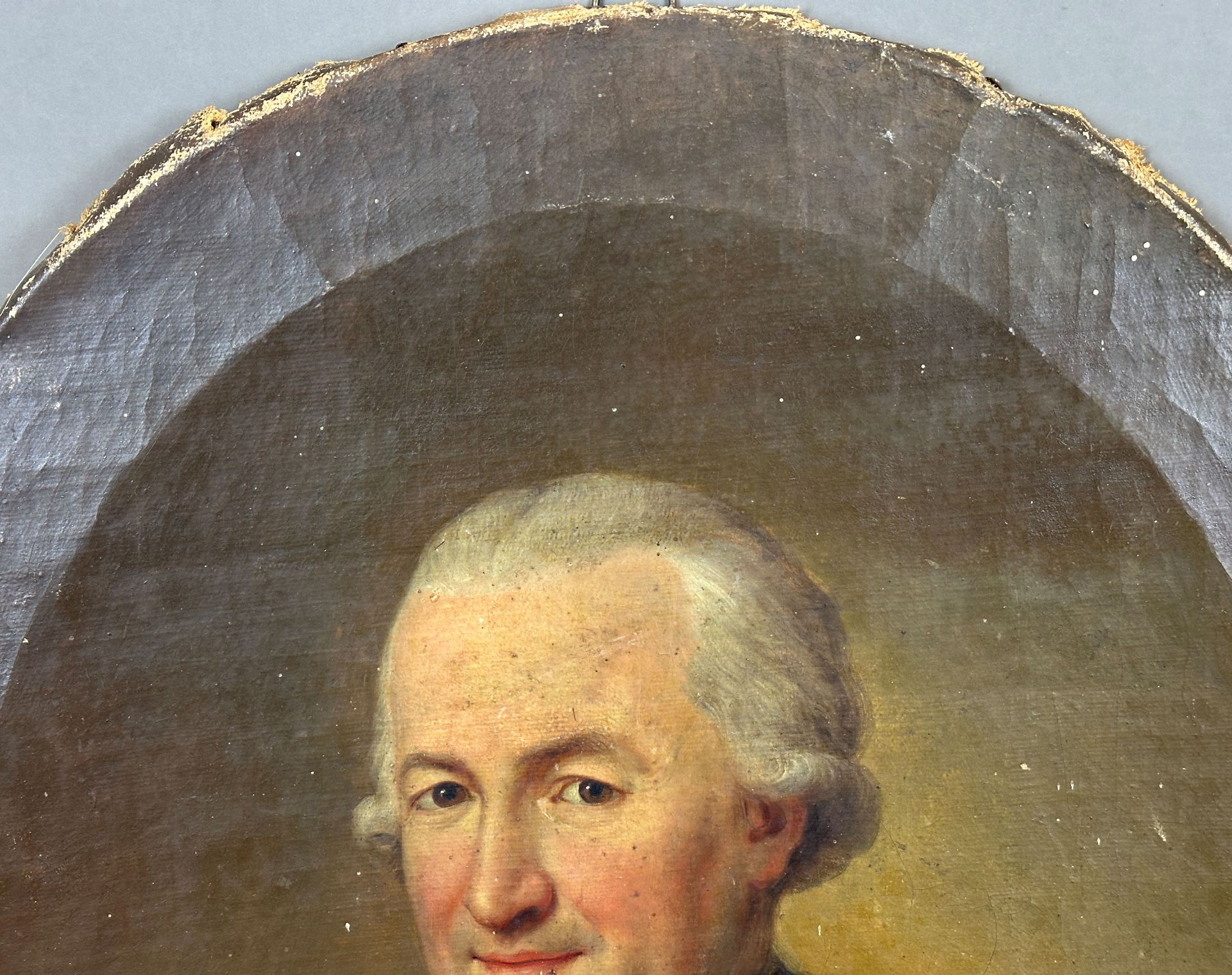 UNSIGNED (XIX). Oval portrait of a clergyman. - Image 3 of 8