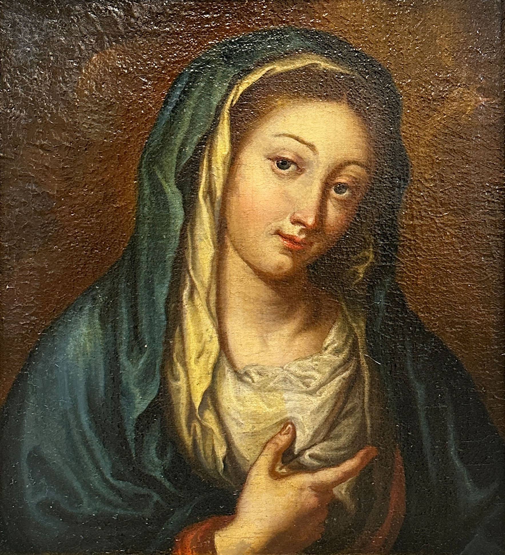 UNSIGNED (XVII - XVIII). Devotional picture. Mary. Italy.