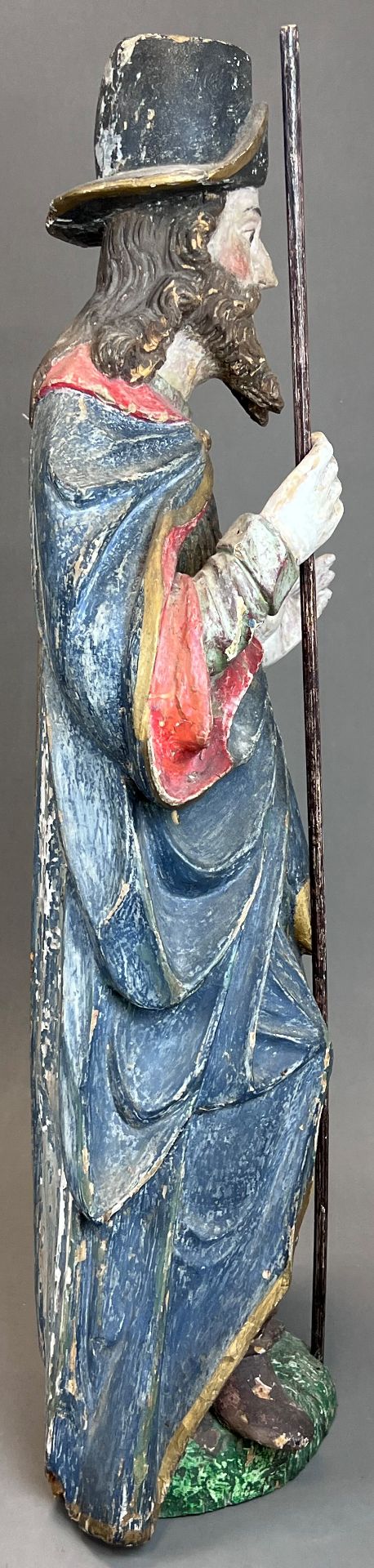 Holzfigur. Hl. Petrus Claver Apostel der Neger. 17. Jahrhundert. Flämisch-Brabant. - Bild 4 aus 11
