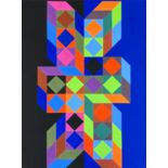 Attributed to Victor VASARELY (1906 - 1997). "Composition". 1972.