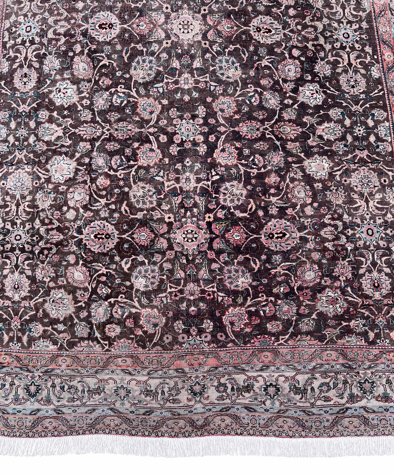 Decorative rug. Antique. Around 1900. - Image 9 of 19