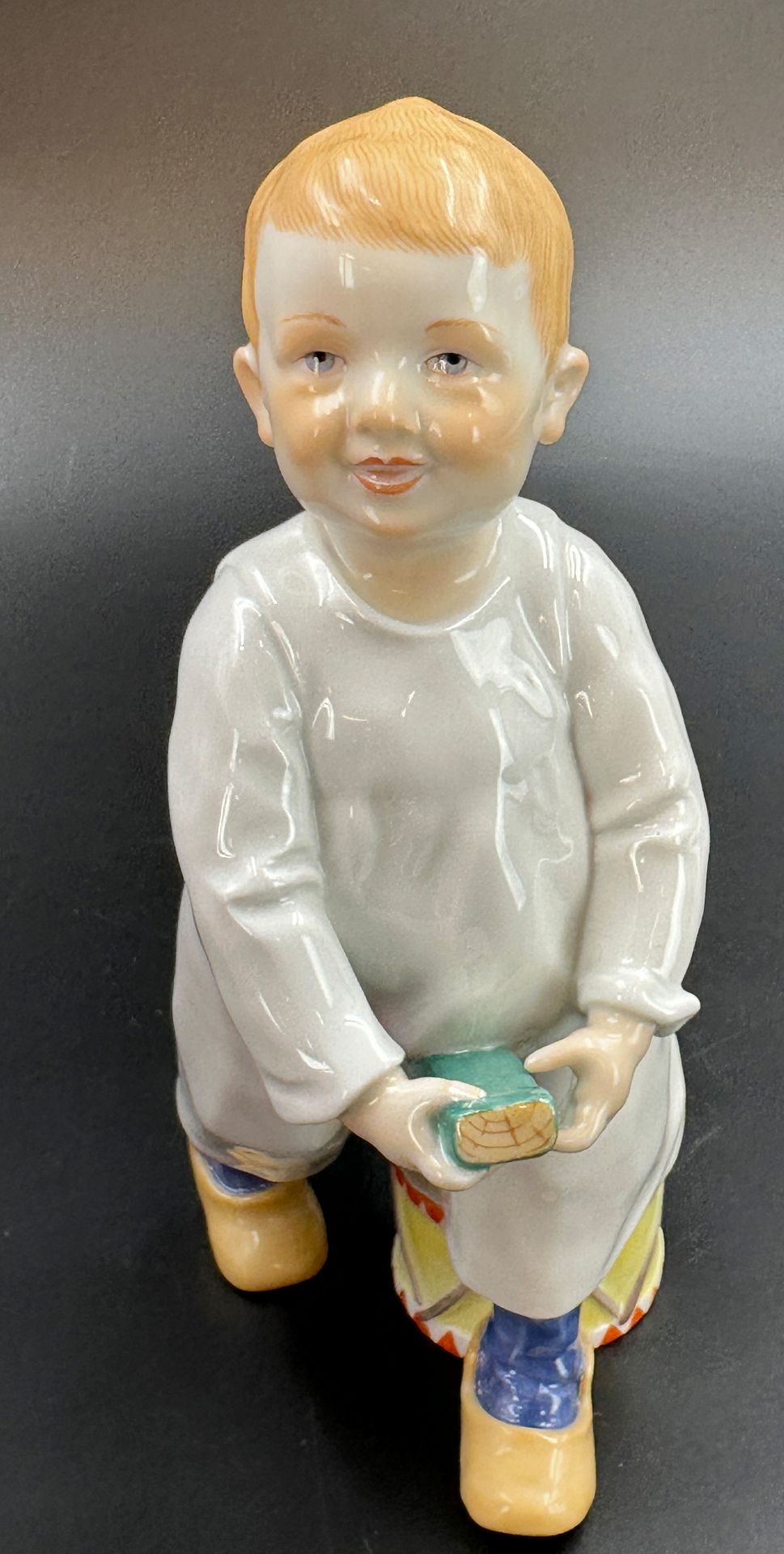 Hentschelkind. MEISSEN. "Kind mit Stecken und Trommel". 1. Wahl. 1980er Jahre. - Bild 11 aus 14