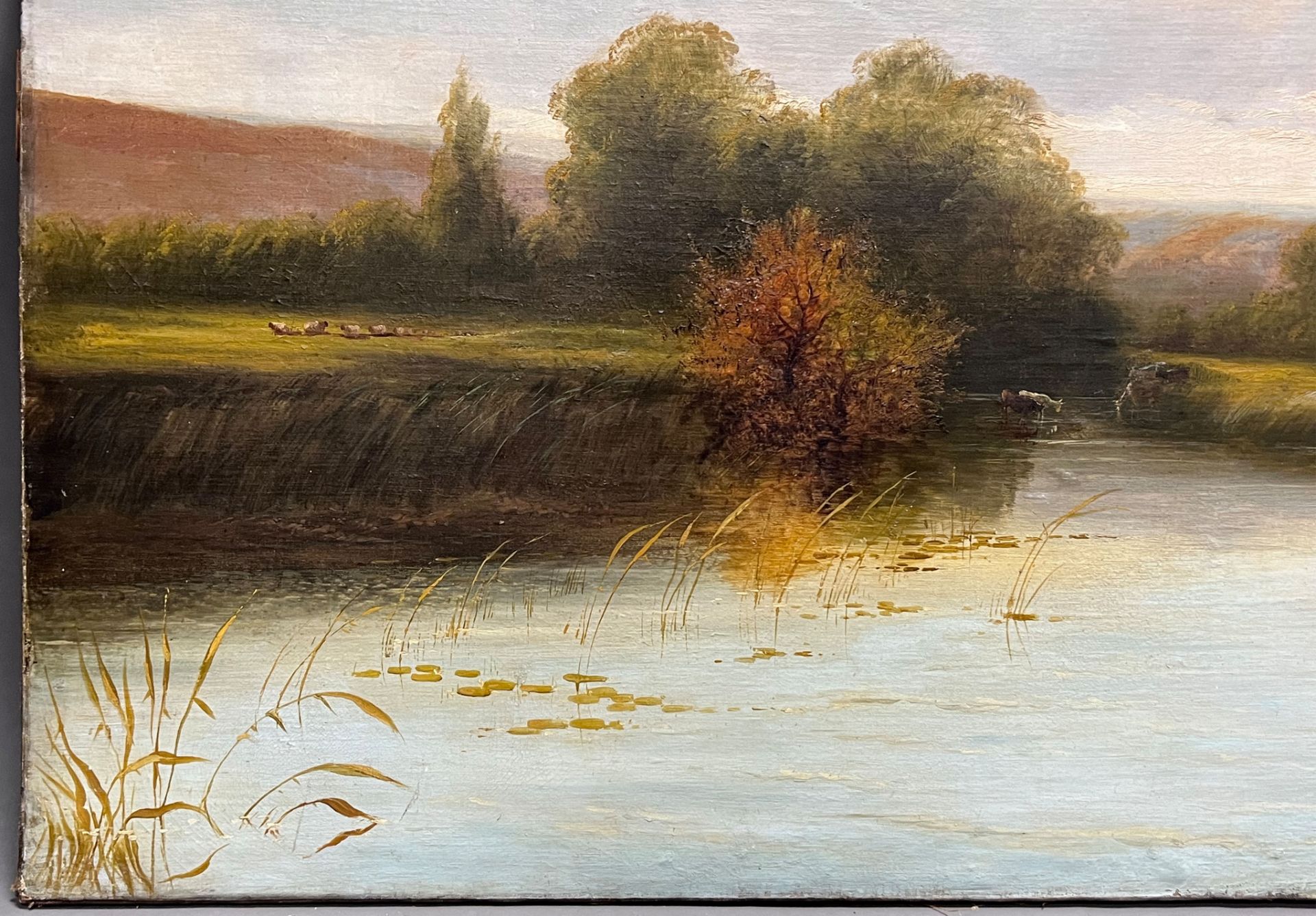 James GARLAND (1846 - 1944). "On the Thames at Medenham". Dated 1880. - Image 5 of 16