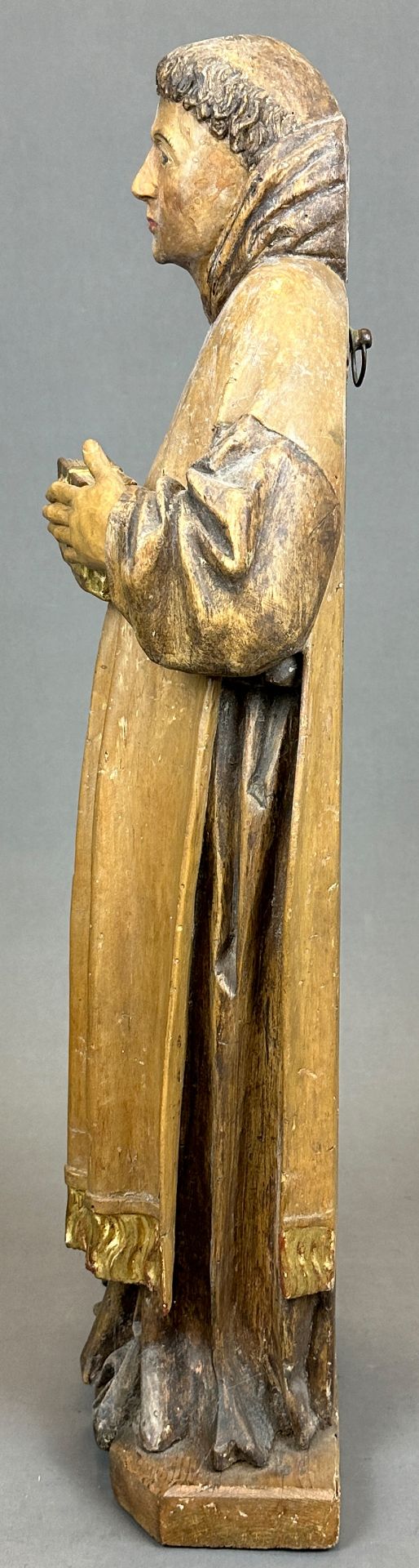 Wooden figure. Monk with book. Last third of the 17th century. South Germany. - Image 2 of 9