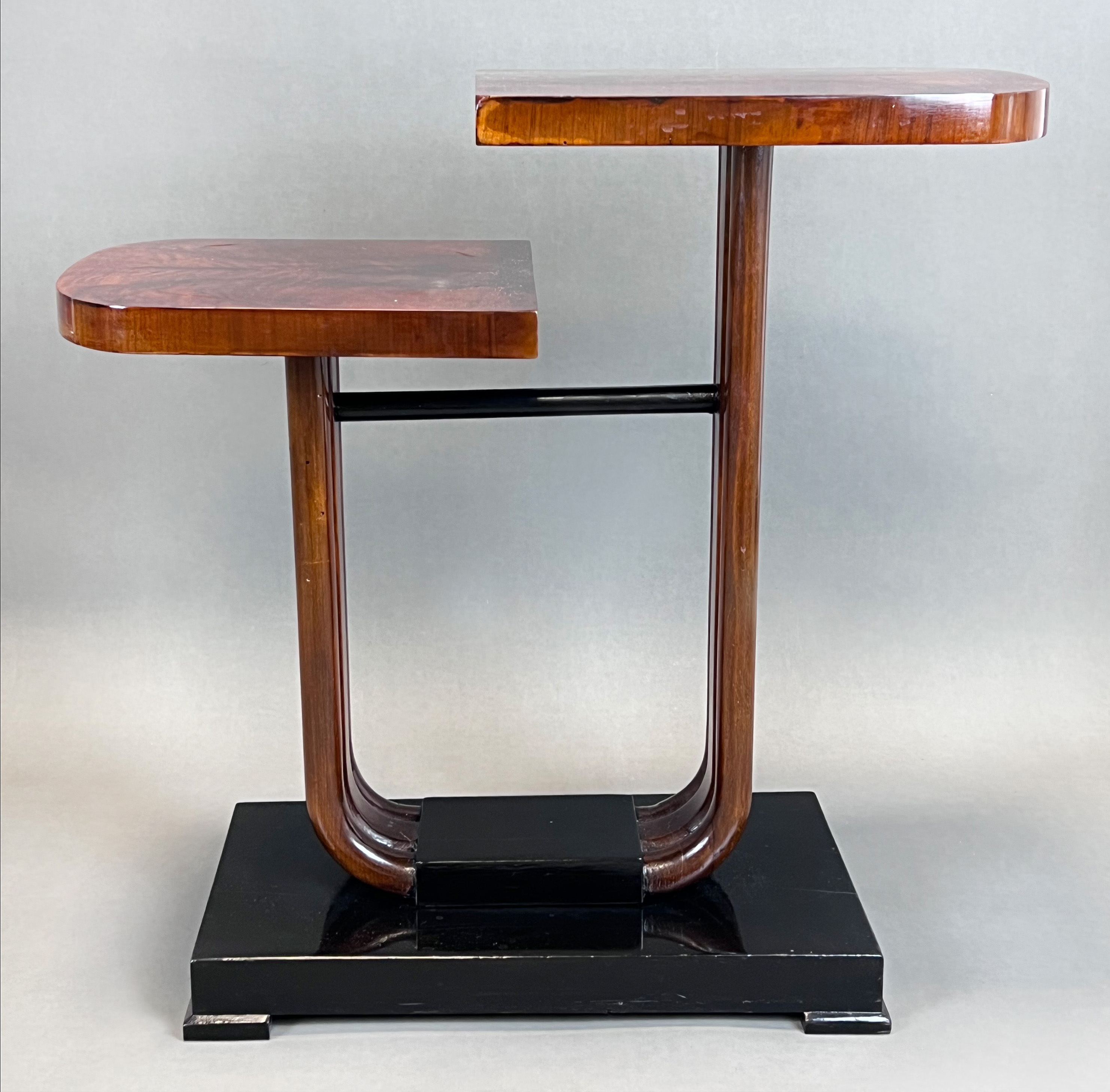 Two-tier side table. France. Art deco. - Image 2 of 15