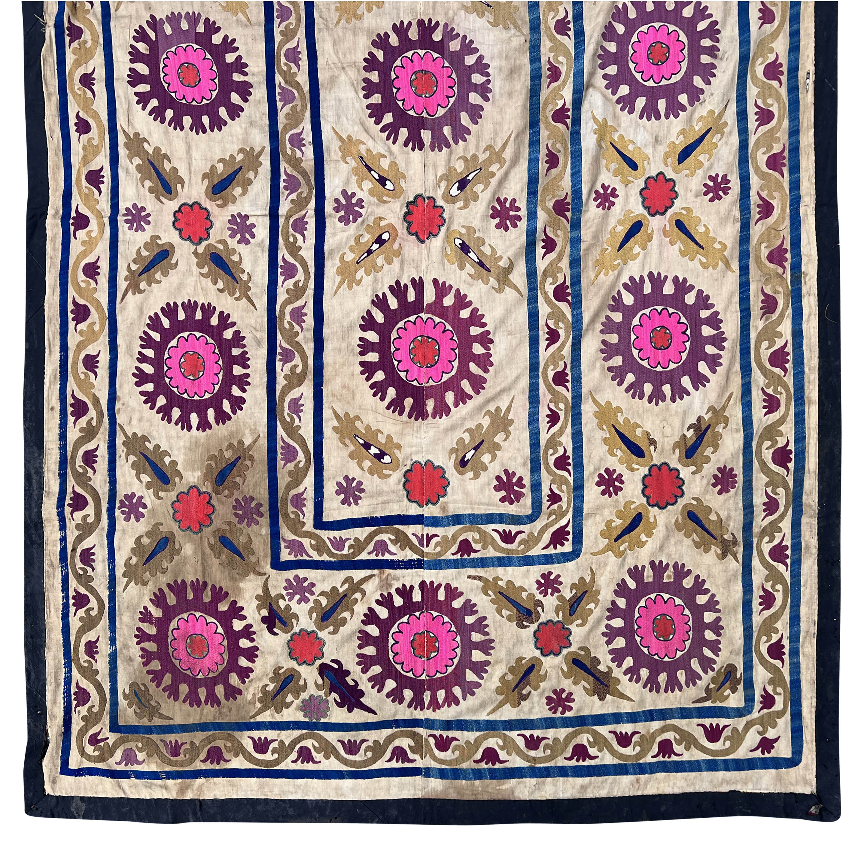 Suzani blanket. Circa 1920. - Image 3 of 12