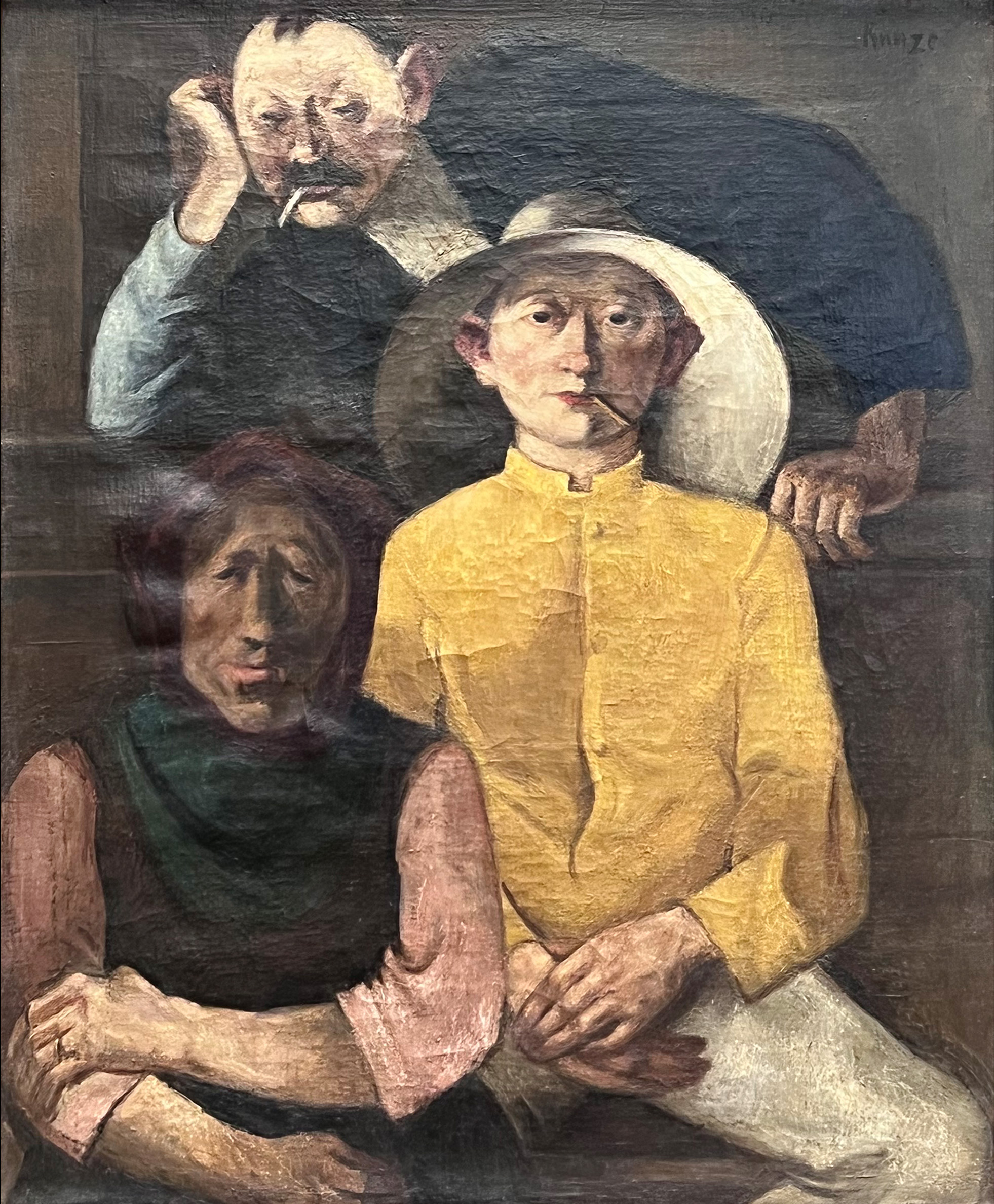 Wilhelm RUNZE (1887 - 1973). "Three labourers".