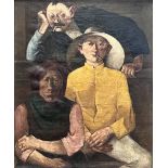 Wilhelm RUNZE (1887 - 1973). "Three labourers".
