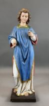 Heiligenfigur. Nazarener. Um 1900. Wohl Italien.