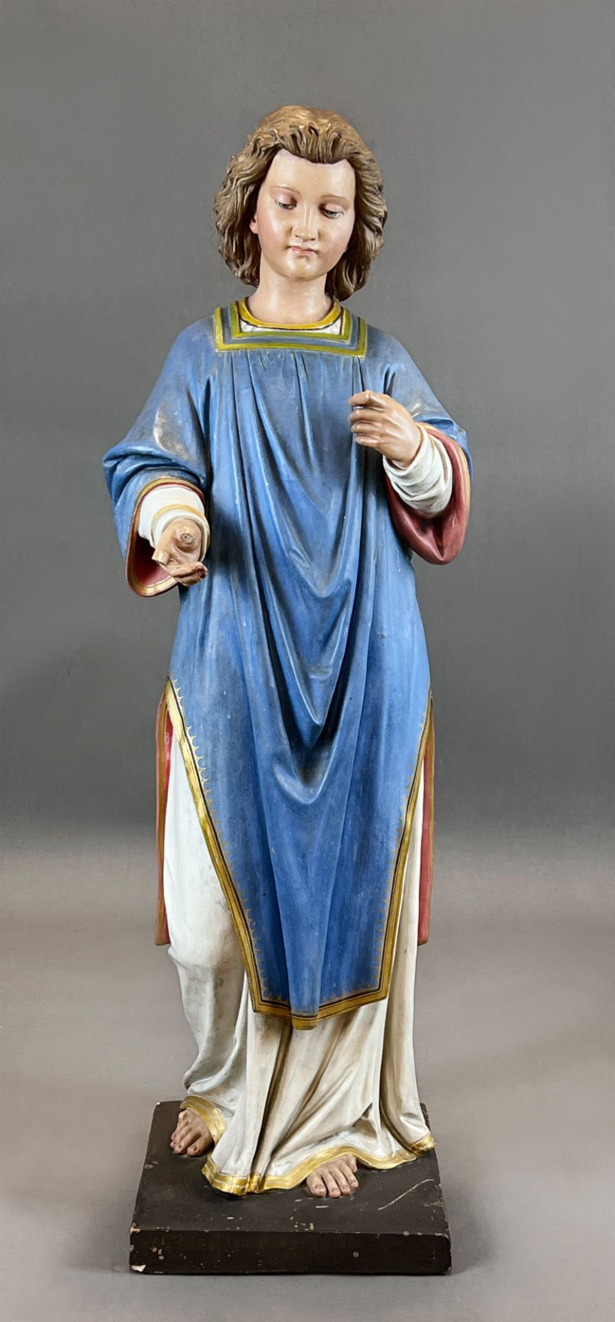 Figure of a saint. Nazarene. Circa 1900. Probably Italy.