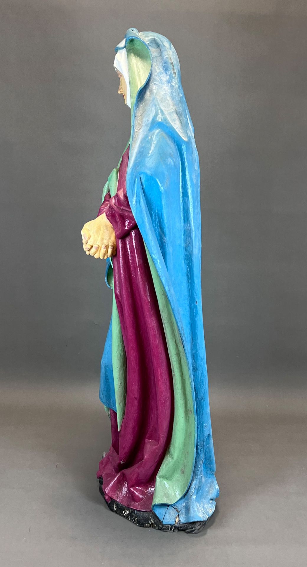 Wooden figure. Madonna. Probably around 1800. Lower Rhine. - Image 2 of 15