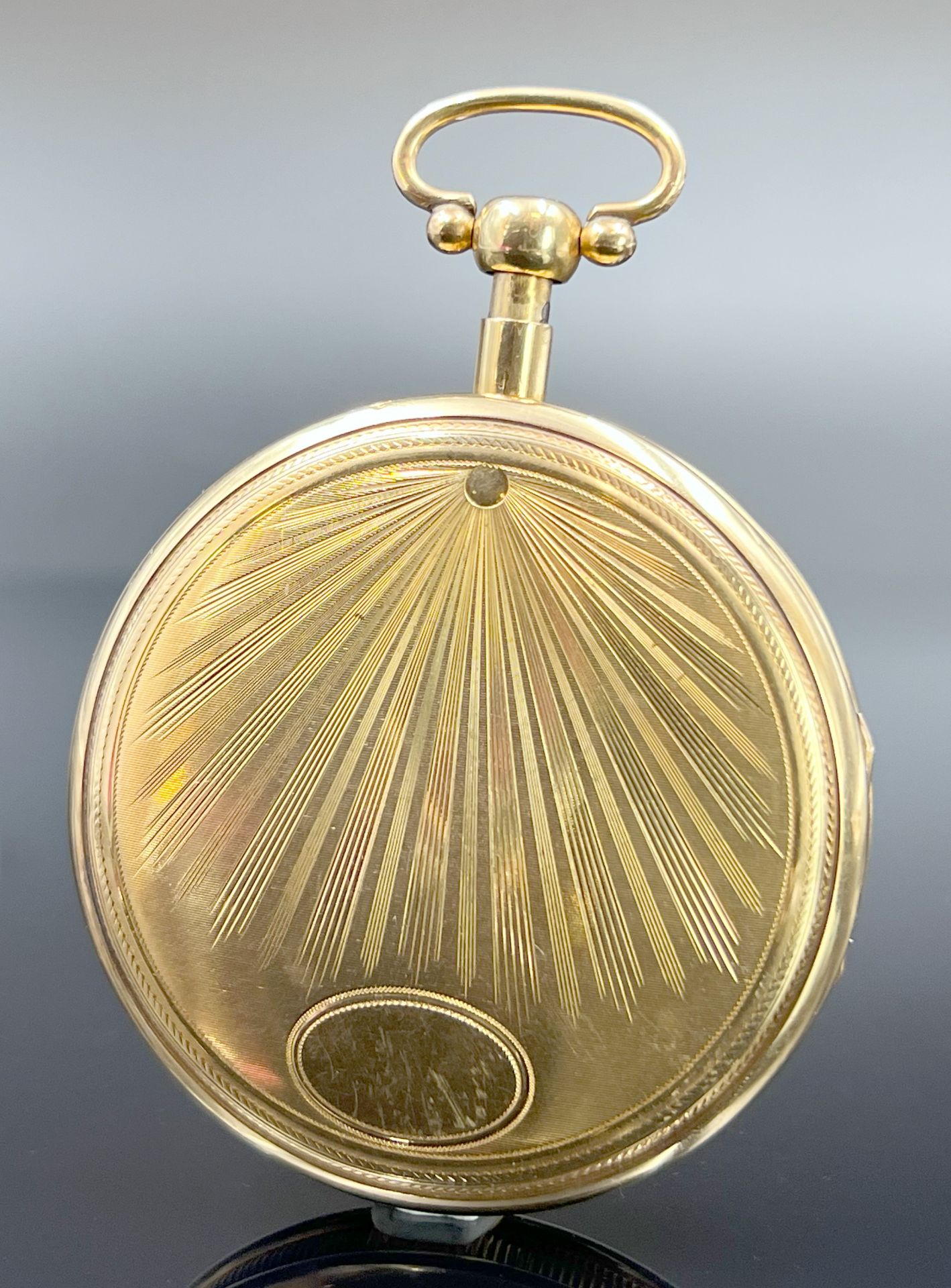 GEBRÜDER KINZIG Neuwied. 750 Gelbgold. Bedeutende deutsche Spindeltaschenuhr. Um 1800. - Bild 7 aus 13