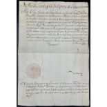 Certificate of appointment of Charles Emmanuel III, King of Sardinia, Duke of Savoy. 1731.