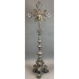 Large standing cross. Altar cross. Around 1700. France.