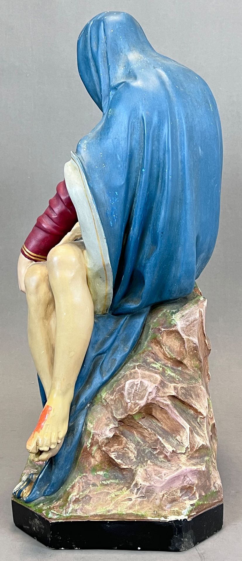 Figure of a saint. Pietà. Nazarene. 1908. Italy. - Image 5 of 13