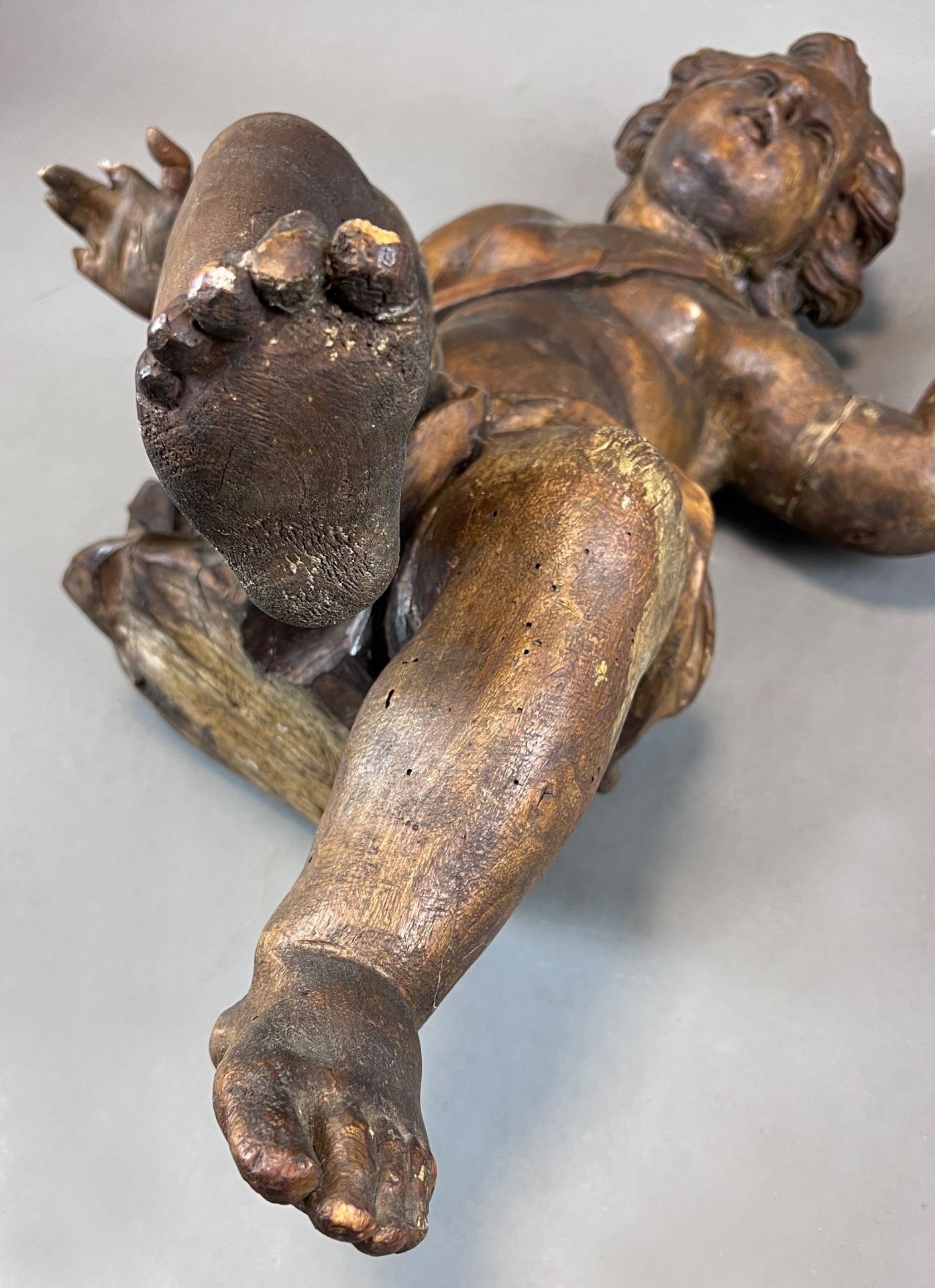 Baroque wooden putto. Early 18th century. Franconia. - Image 6 of 18