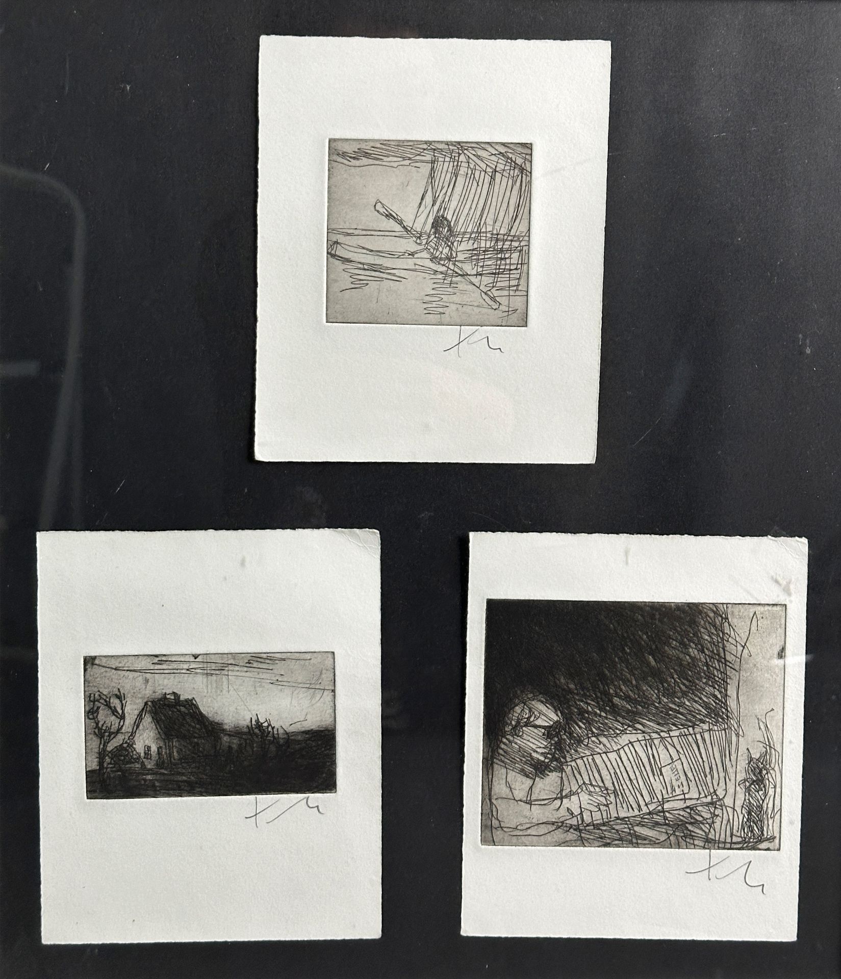 Klaus FUSSMANN (1938). 4 etchings. - Image 3 of 11