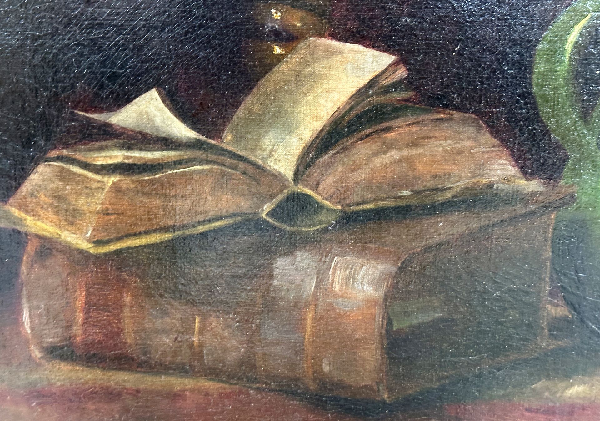 MONOGRAMMIST (XIX - XX). Still life with books, a jug and a candle. - Image 8 of 12