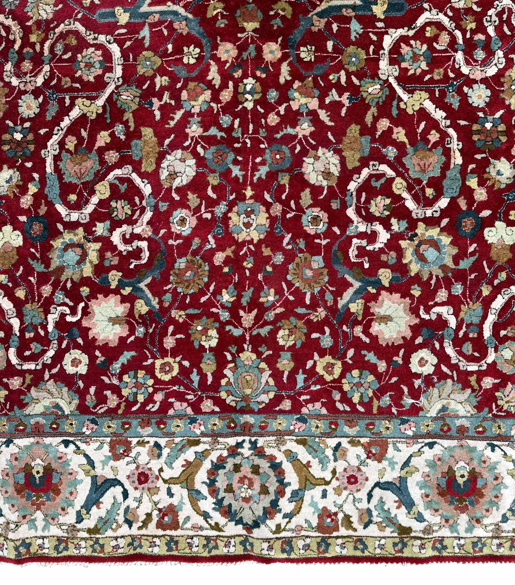 Tetex. Handmade taffeta carpet. Circa 1920. - Image 10 of 12