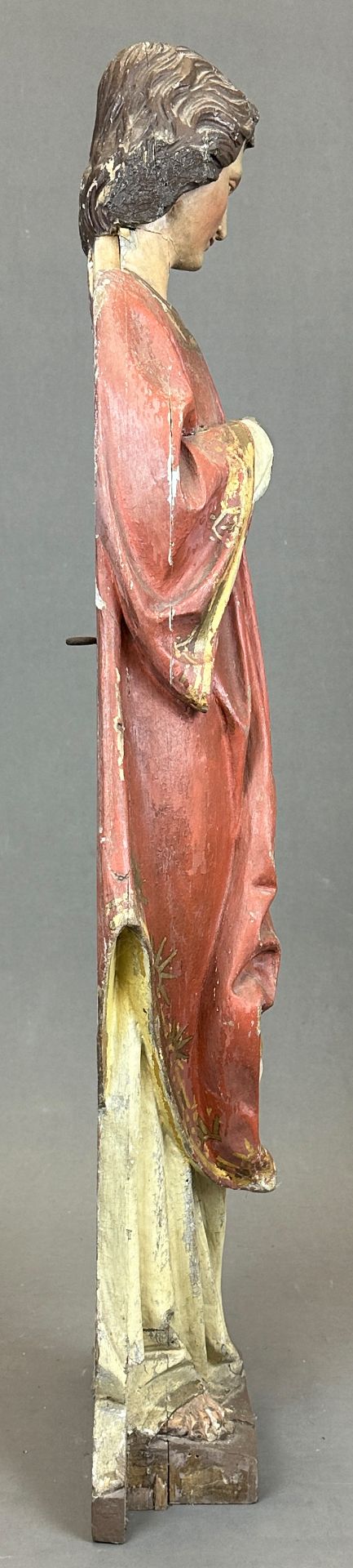 Wooden figure. St Nepomuk. 1st half of the 19th century. Germany. - Image 5 of 13