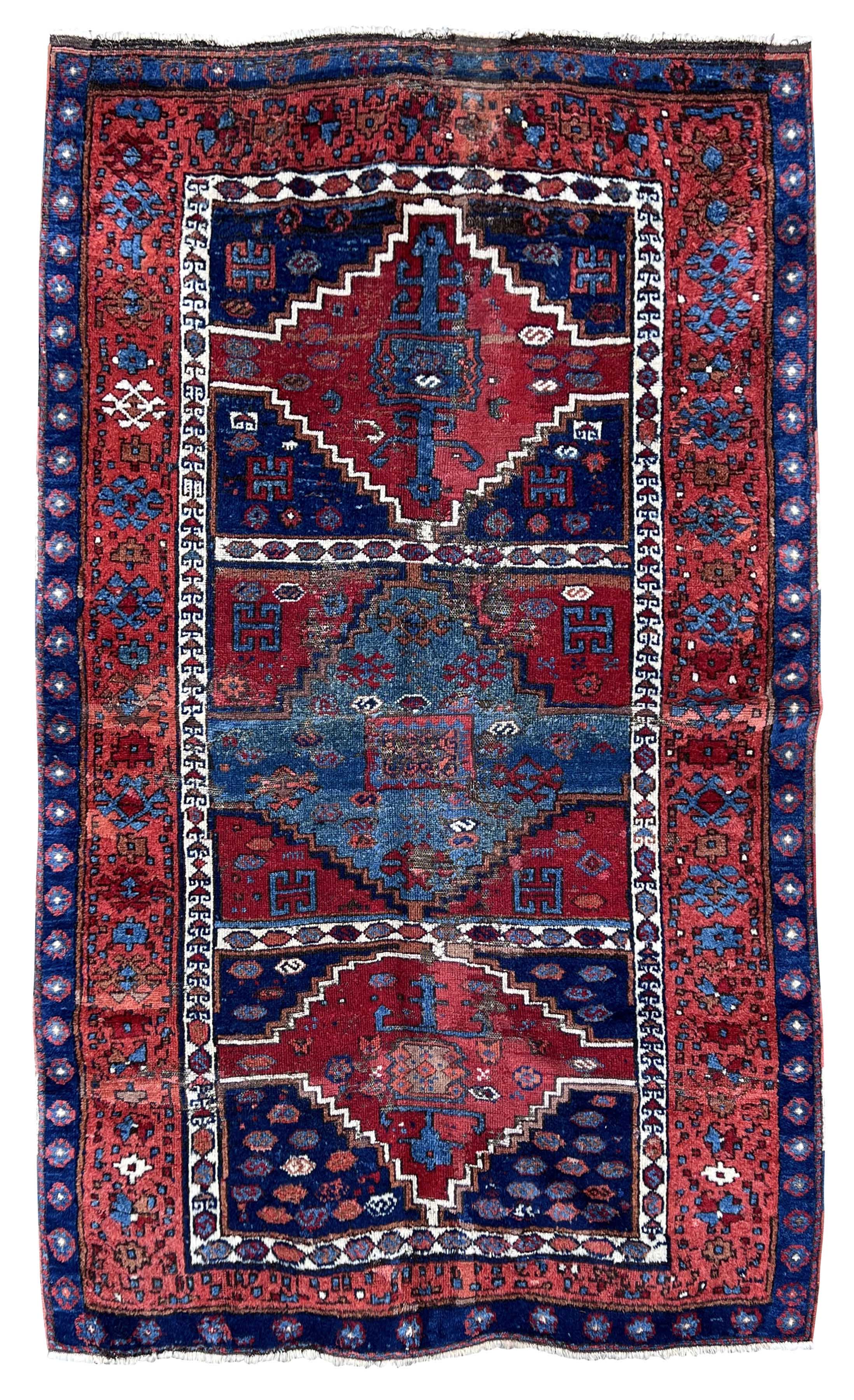 Yuruk Turkey. Oriental carpet. Over 100 years old.