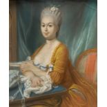 Nicolas Anne DUBOIS DE BEAUCHASNE (1758 - 1835). Portrait einer Dame. 1771.