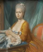 Nicolas Anne DUBOIS DE BEAUCHASNE (1758 - 1835). Portrait einer Dame. 1771.
