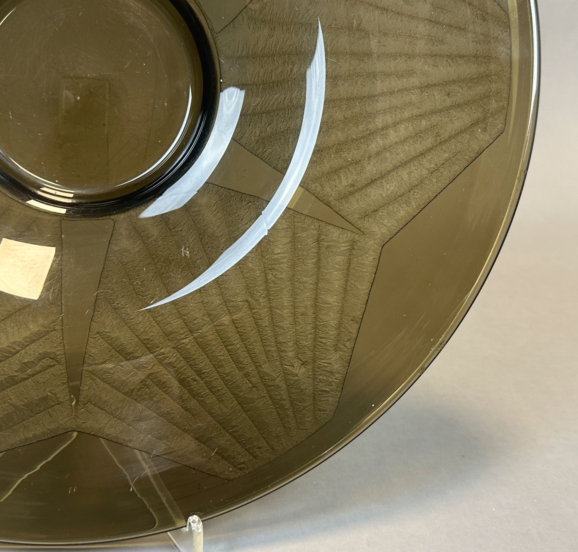 Charles SCHNEIDER (1881 - 1953). Round glass bowl. Art déco. - Image 7 of 10