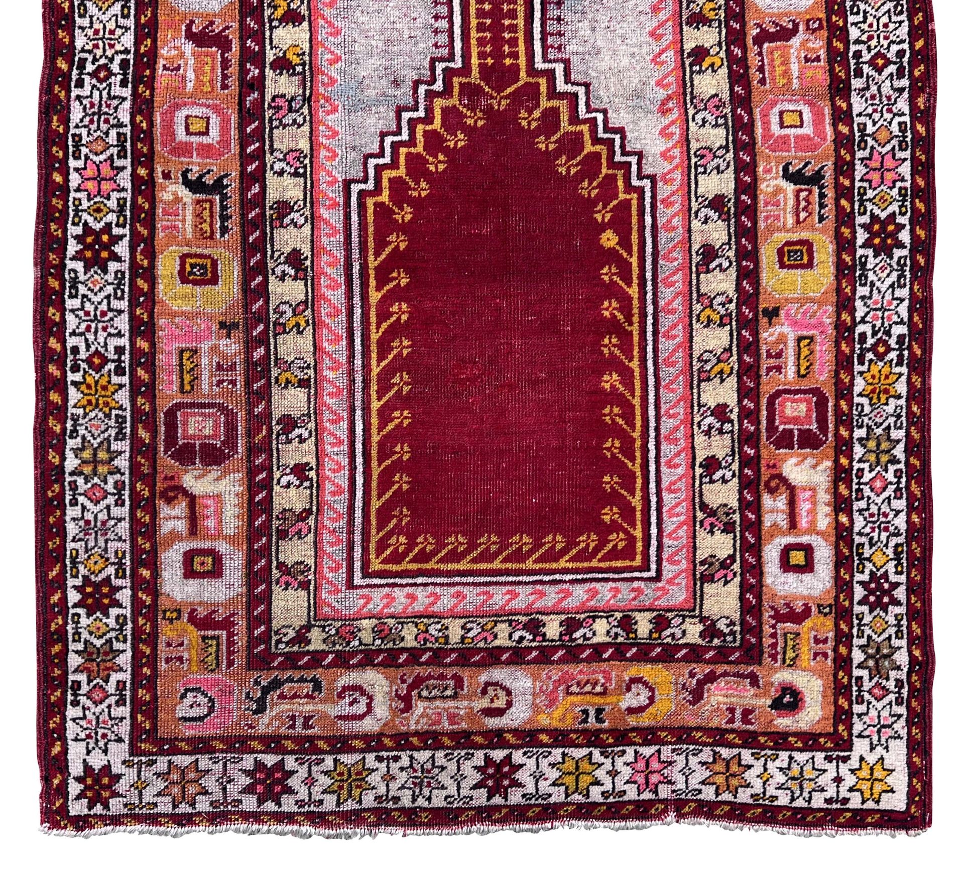 Prayer rug. Turkey. Yürük region. 1st half of the 20th century. - Image 3 of 7