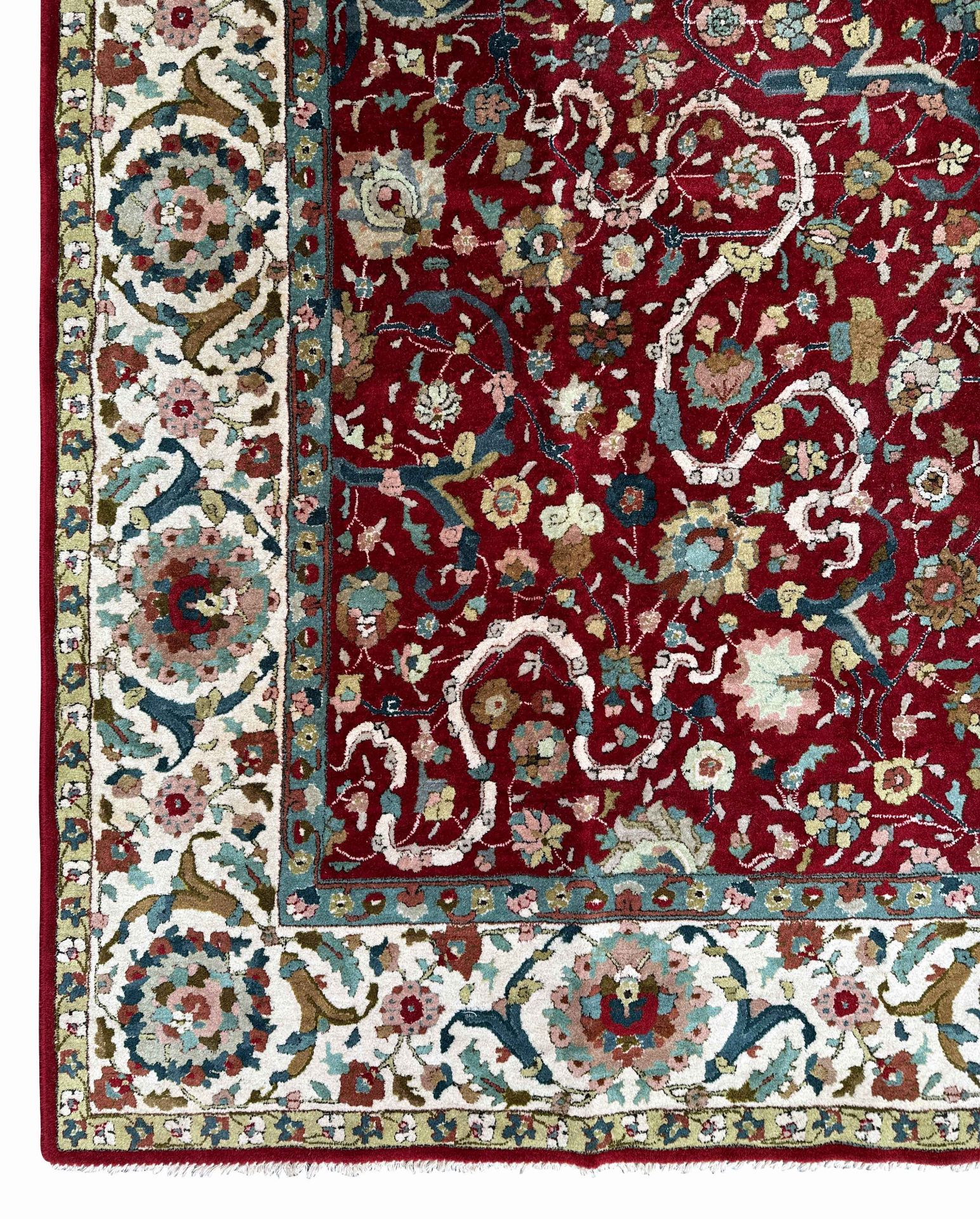 Tetex. Handmade taffeta carpet. Circa 1920. - Image 11 of 12