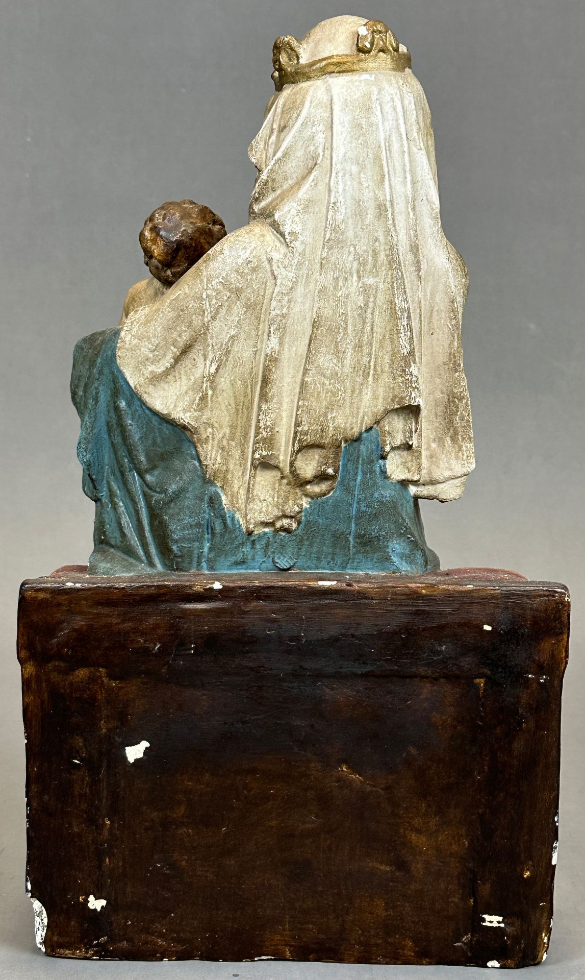 Heiligenfigur. Maria mit Christuskind. Frühes 19. Jahrhundert. Österreich. - Bild 3 aus 7