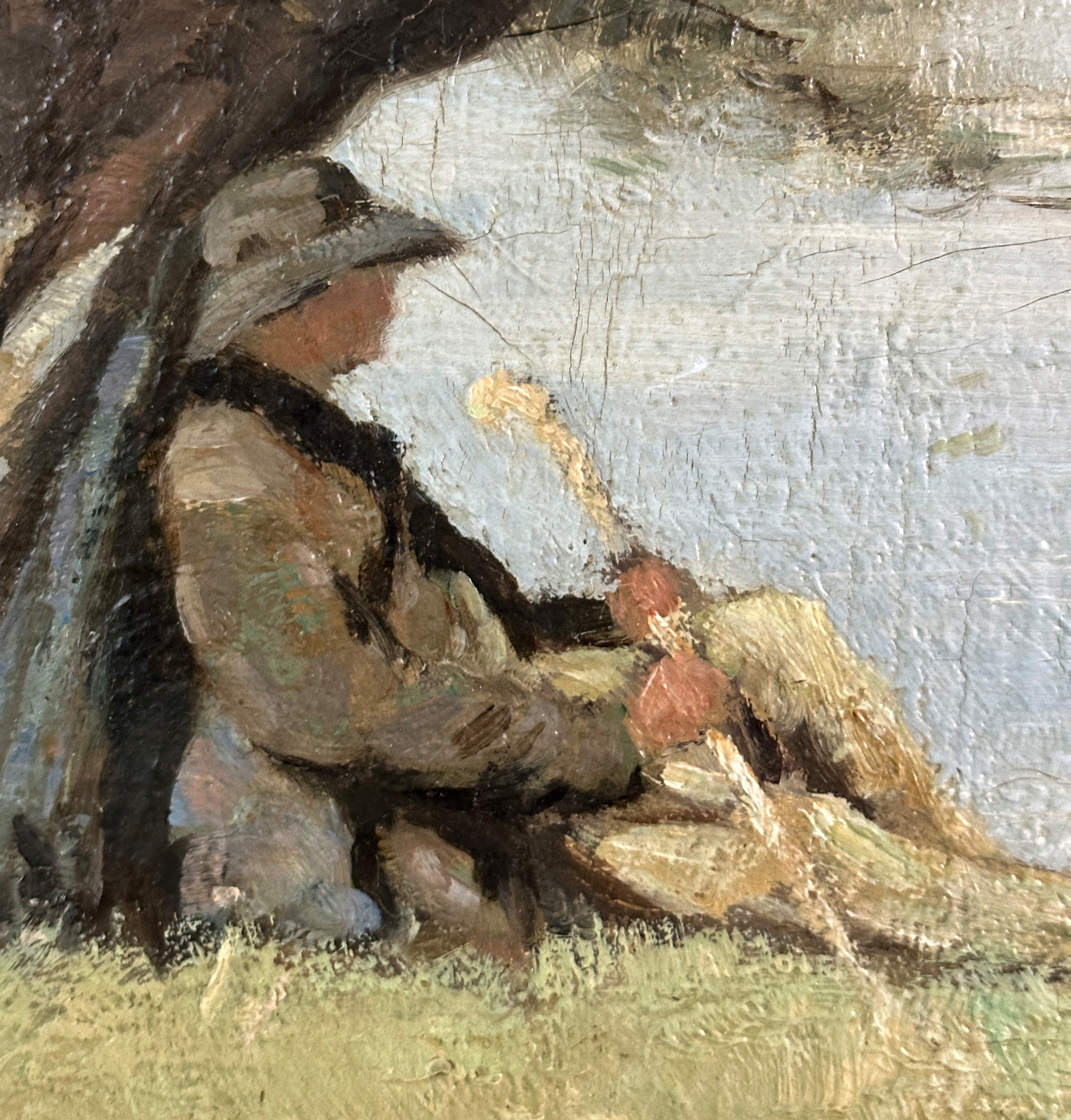 Victor ABELOOS (1881 - 1965). Resting shepherd. Dated 1907. - Image 8 of 15