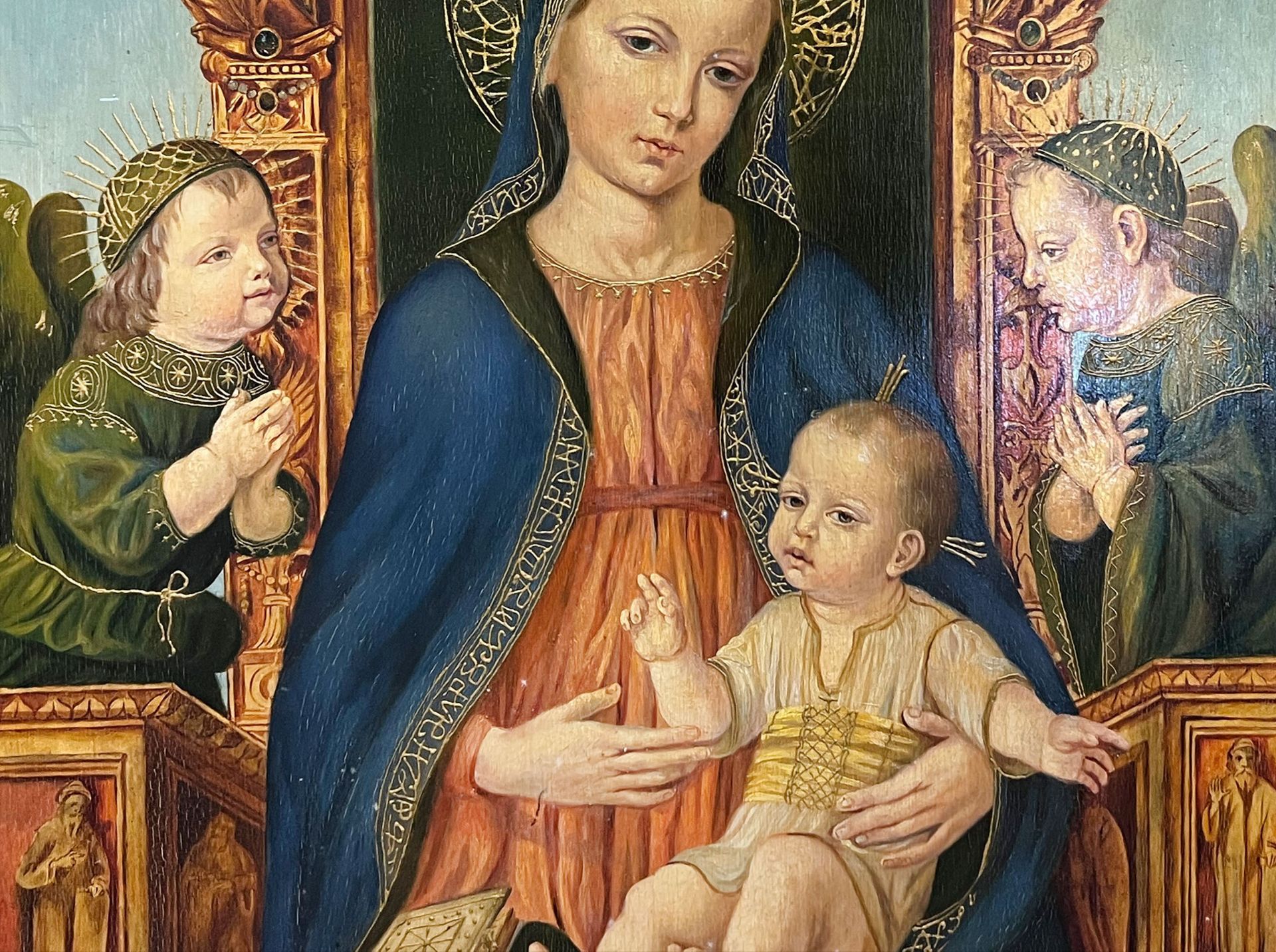 UNSIGNIERT (XX). Madonna mit Jesus Kind. Wohl 19. Jahrhundert. Italien. - Bild 4 aus 12