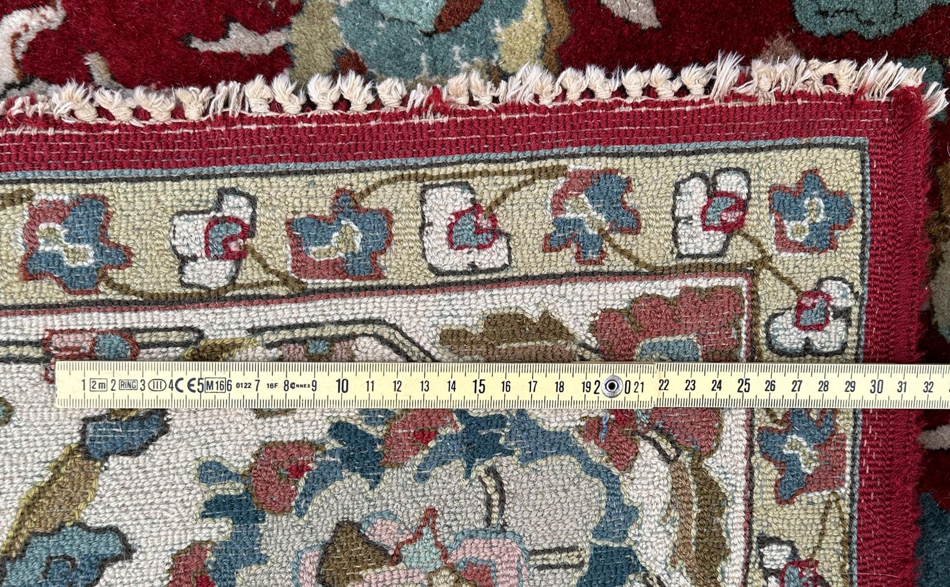 Tetex. Handmade taffeta carpet. Circa 1920. - Image 12 of 12