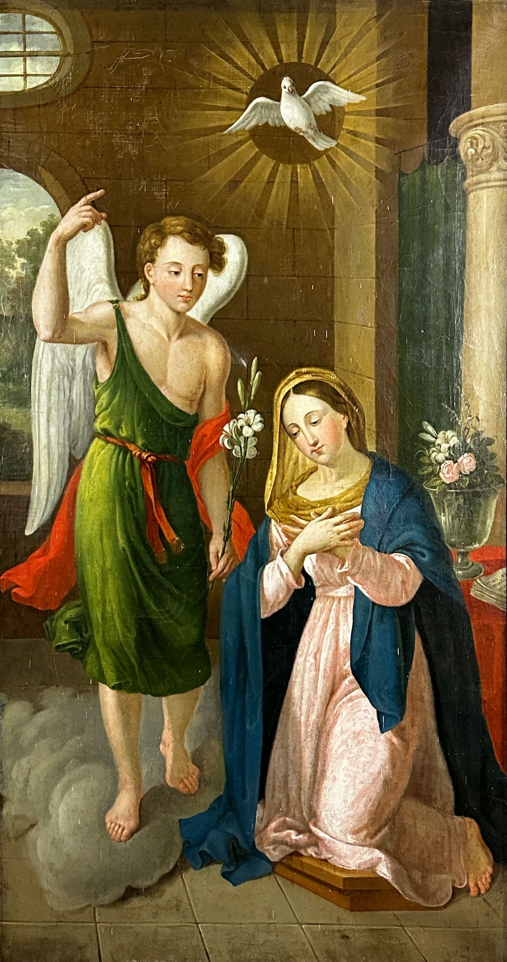 UNSIGNED (XIX). Annunciation to Mary. Italy.