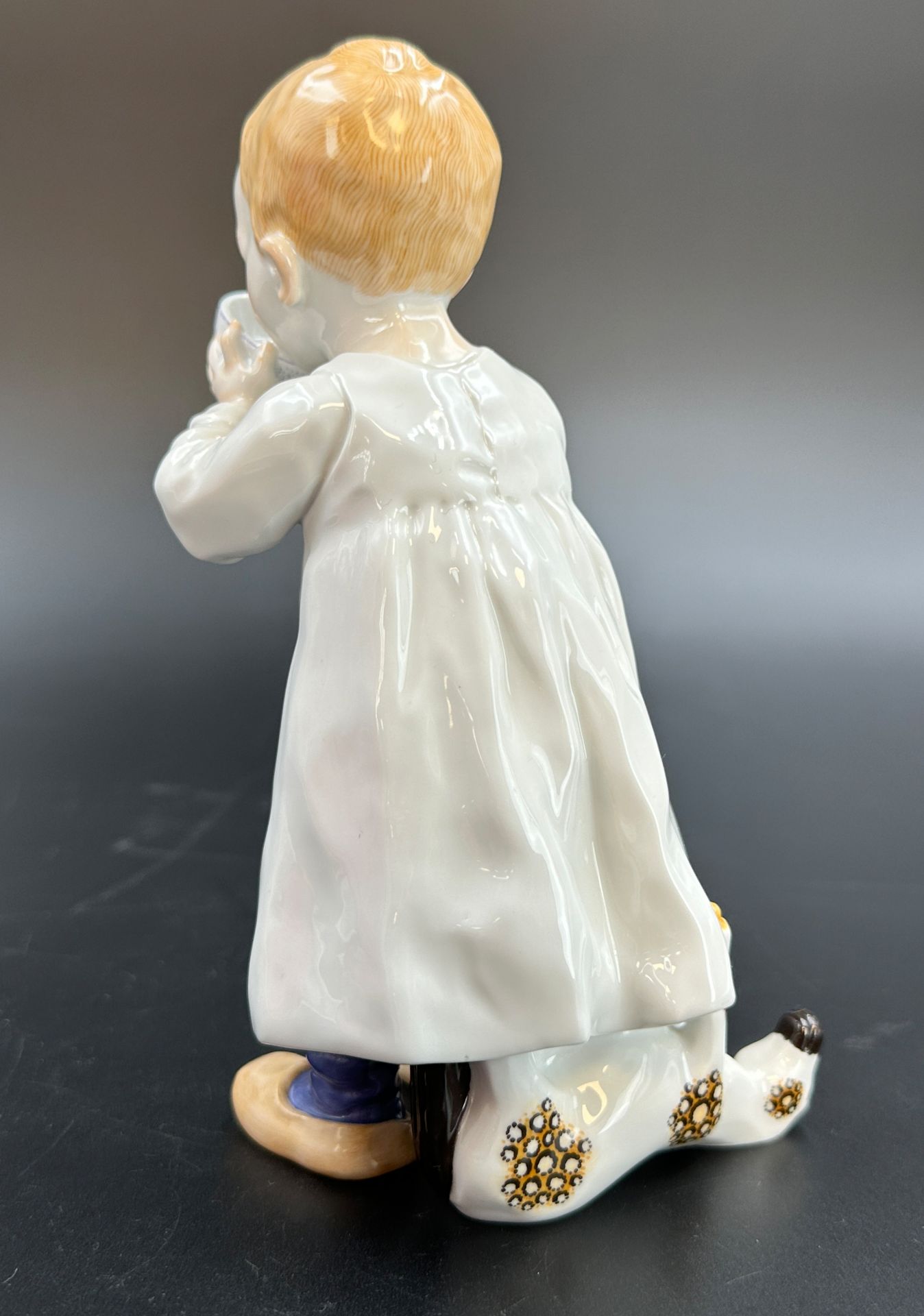 Hentschelkind. MEISSEN. "Child with cup". 1st choice. 1980s. - Image 5 of 11