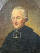 UNSIGNIERT (XIX). Ovales Portrait eines Geistlichen.