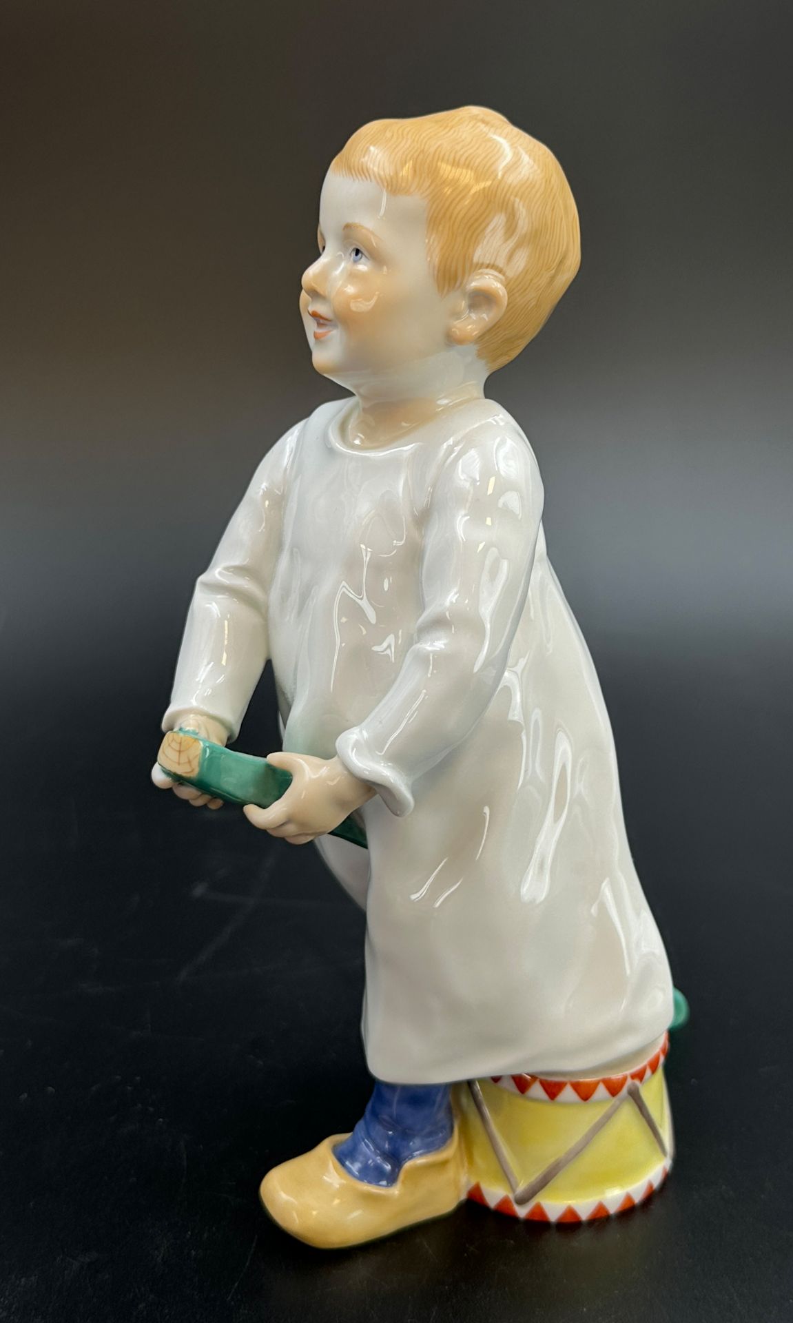 Hentschelkind. MEISSEN. "Kind mit Stecken und Trommel". 1. Wahl. 1980er Jahre. - Bild 3 aus 14