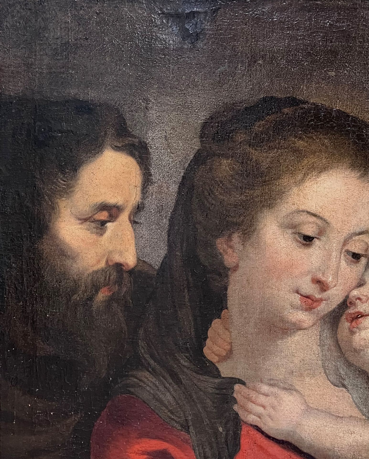 Peter Paul Rubens (1577 - 1640) Copy after. "The Holy Family with St Anne". - Image 3 of 19