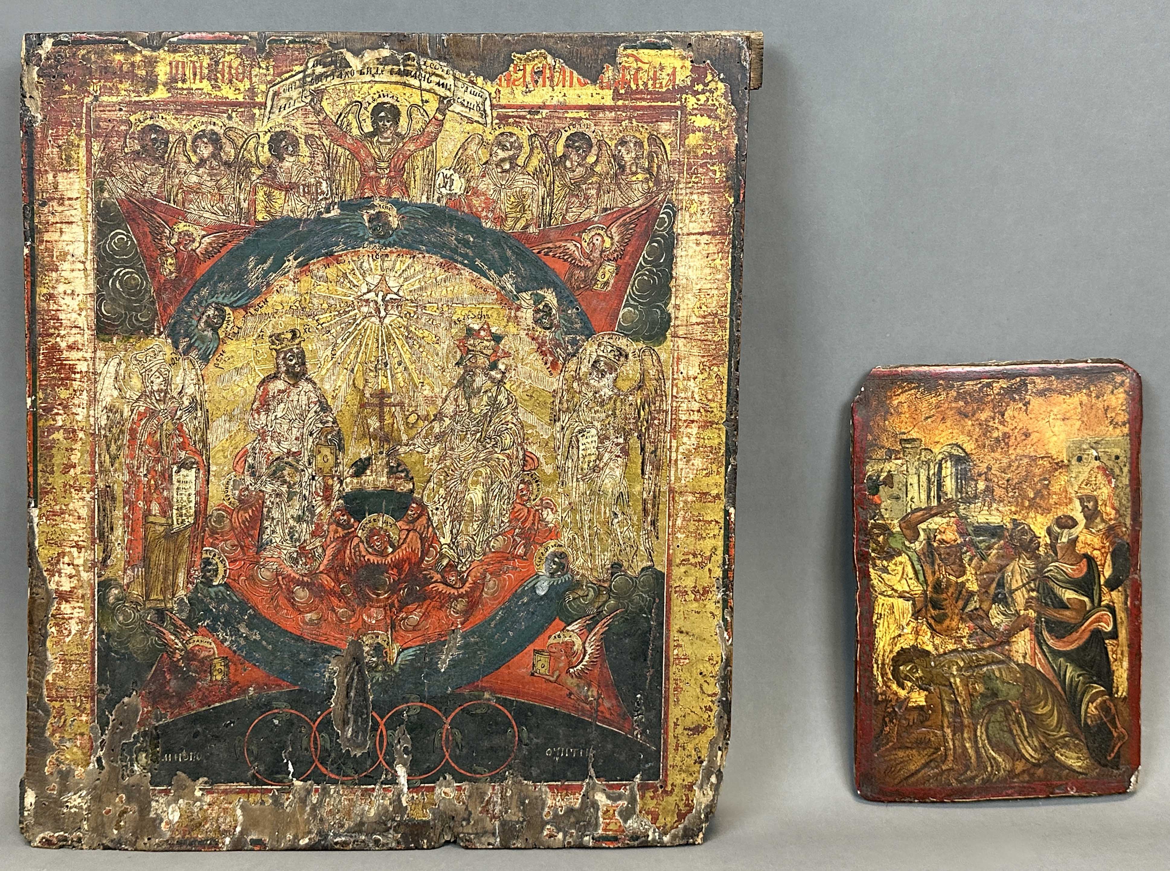 Two icons. Russia. Probably 19th century.