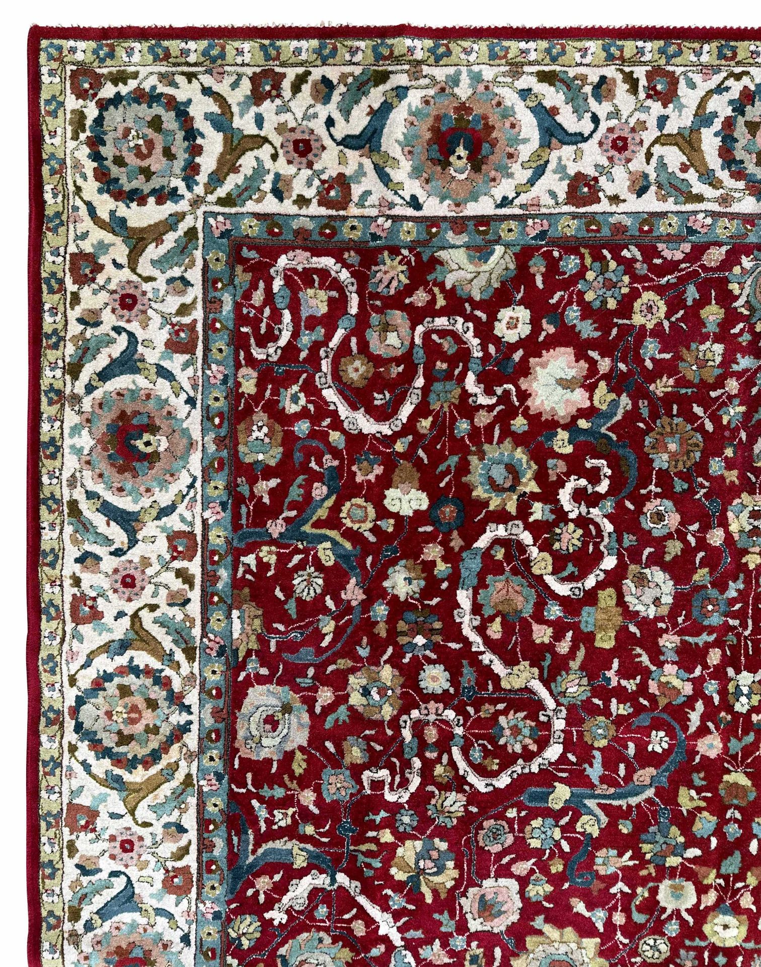 Tetex. Handmade taffeta carpet. Circa 1920. - Image 4 of 12