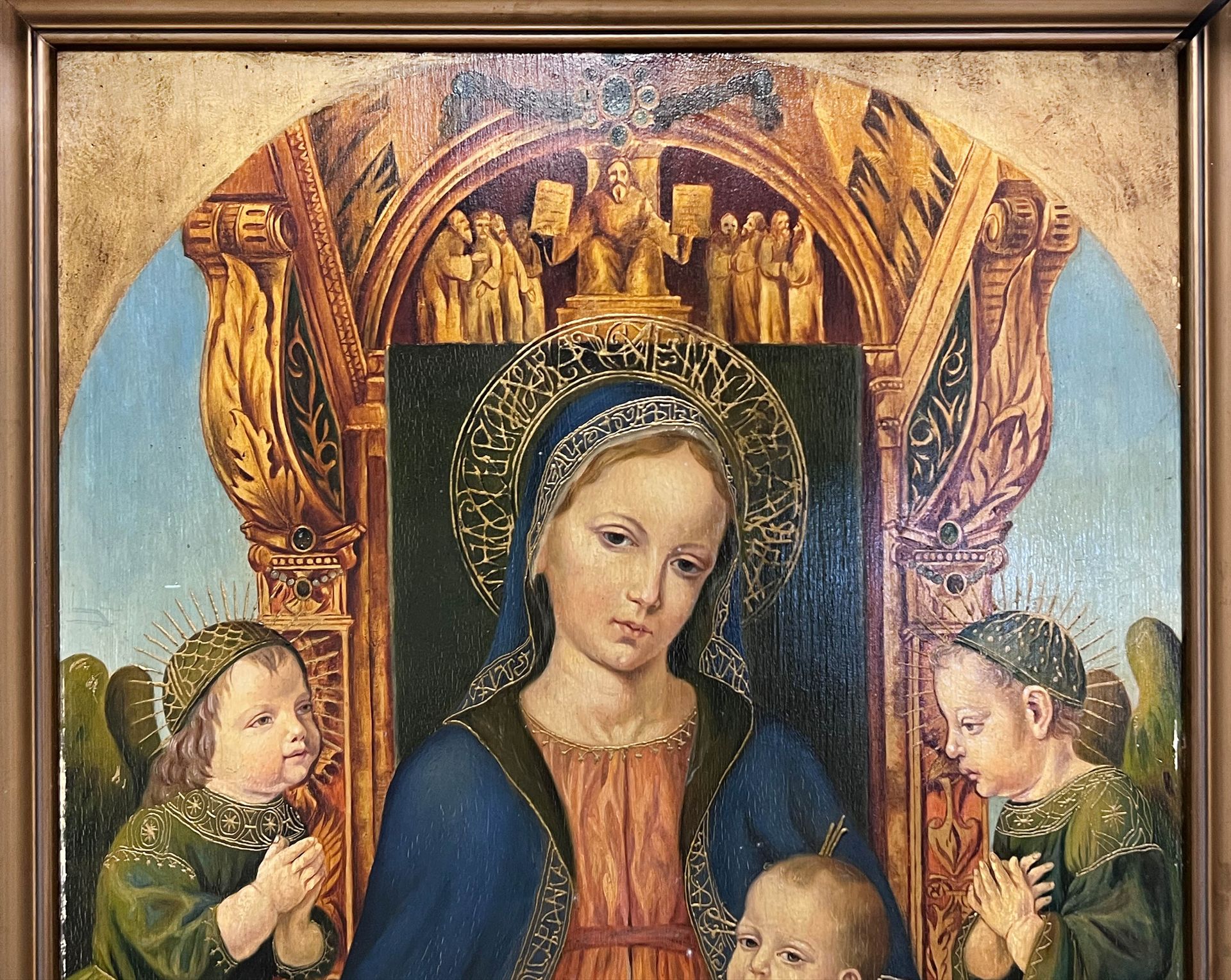 UNSIGNIERT (XX). Madonna mit Jesus Kind. Wohl 19. Jahrhundert. Italien. - Bild 3 aus 12