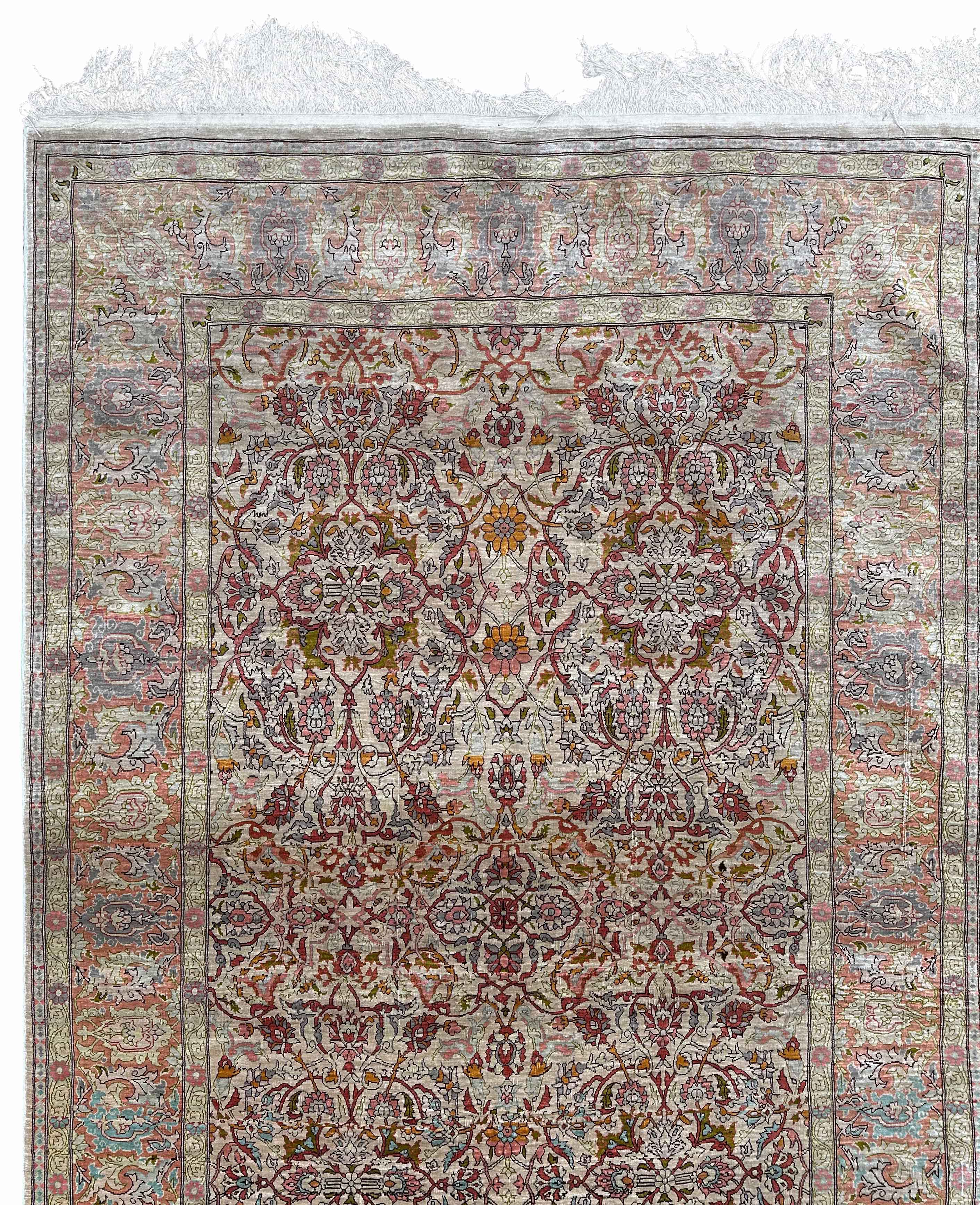 Hereke. Silk. Turkey. Circa 1960. - Image 3 of 11