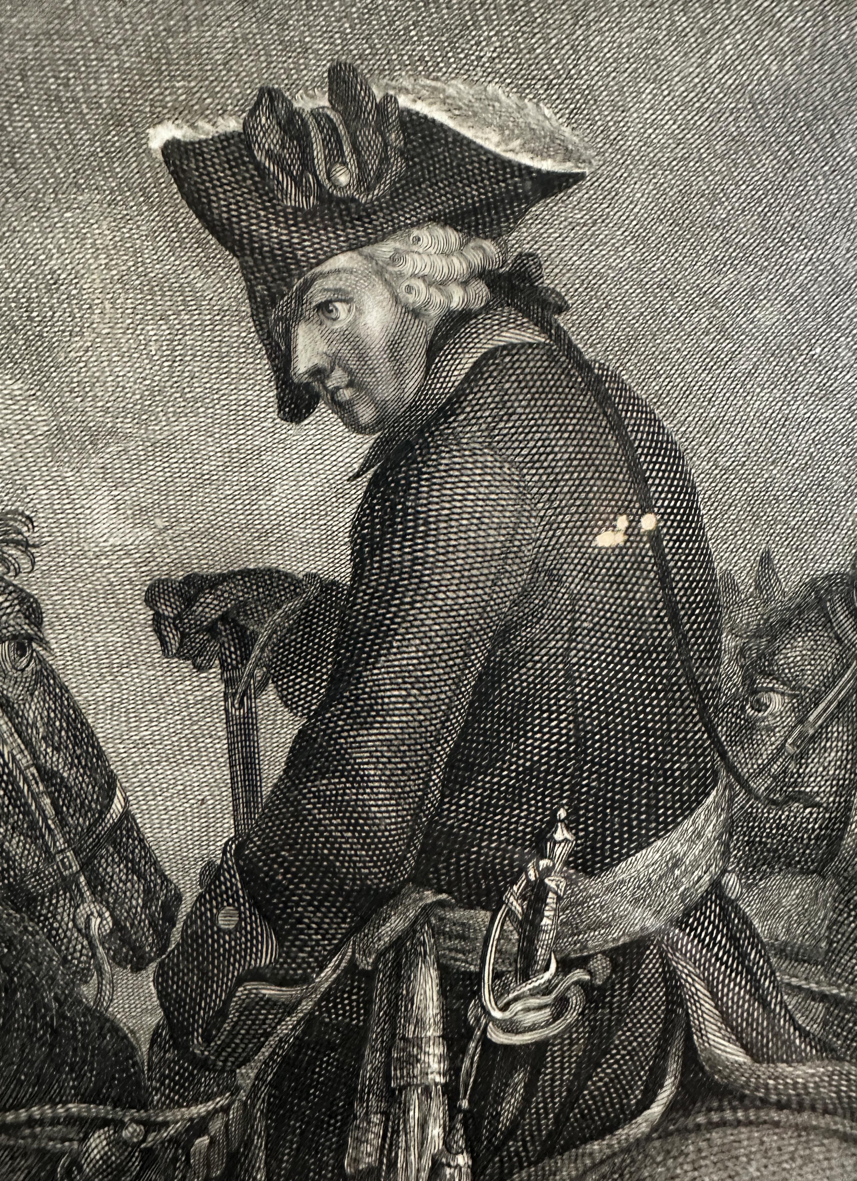 "Frederick II after the Battle of Lowositz". Copper engraving. - Image 11 of 12