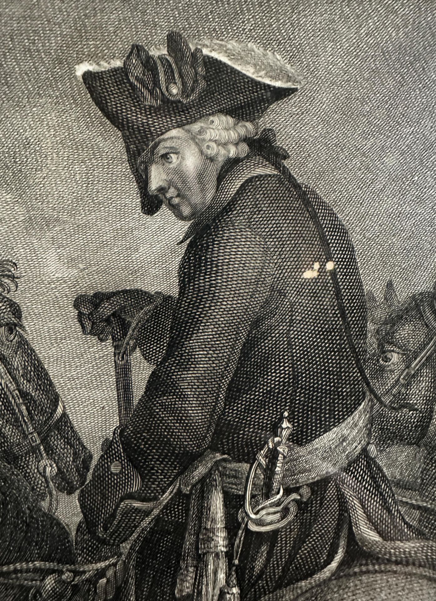 "Friedrich II. nach der Schlacht bei Lowositz". Kupferstich. - Bild 11 aus 12