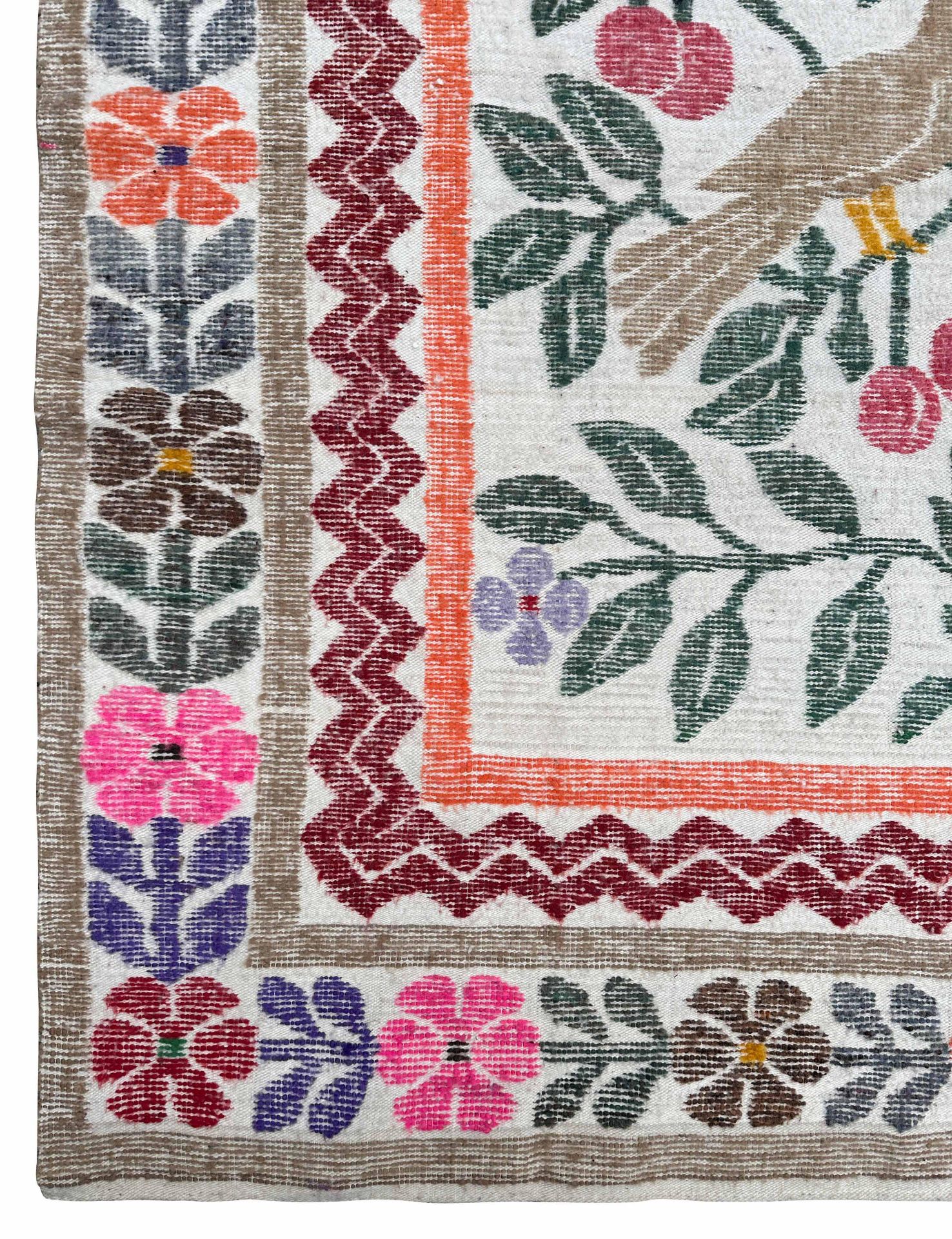 Artistic carpet. Flatweave. Mid 20th century. - Image 2 of 9