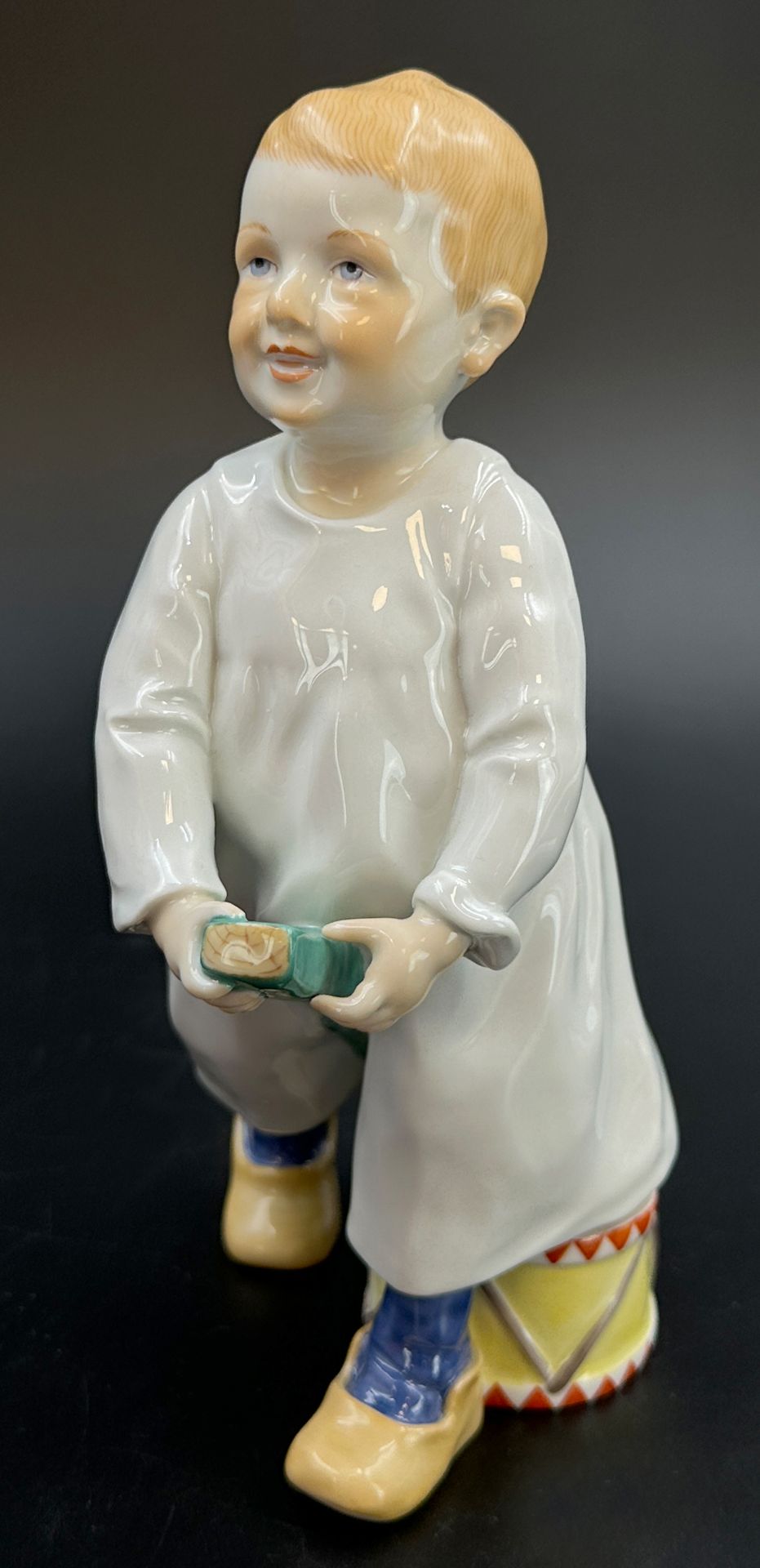 Hentschelkind. MEISSEN. "Kind mit Stecken und Trommel". 1. Wahl. 1980er Jahre. - Bild 2 aus 14