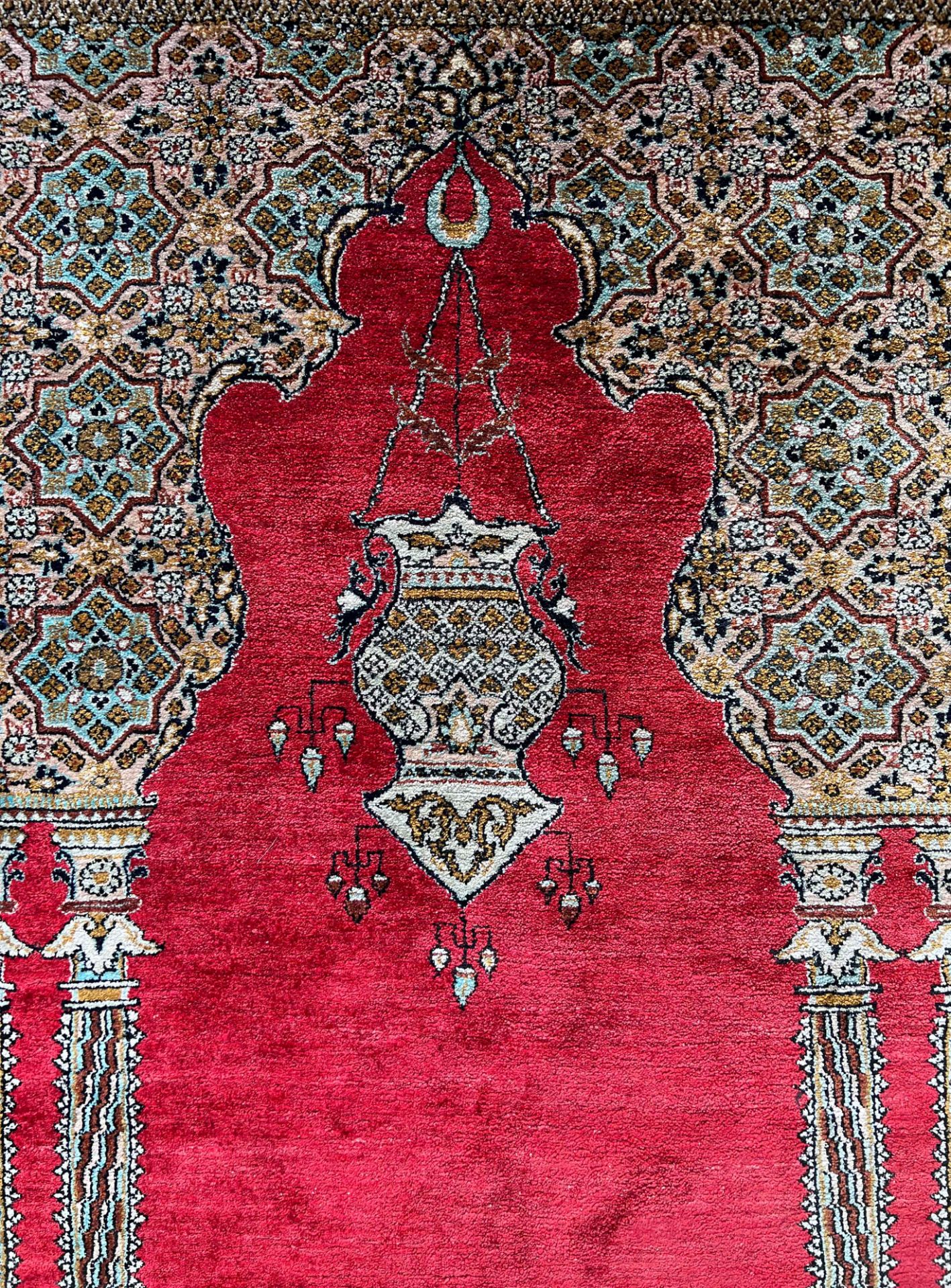 Ghom. Prayer rug. Circa 1960. - Image 4 of 9