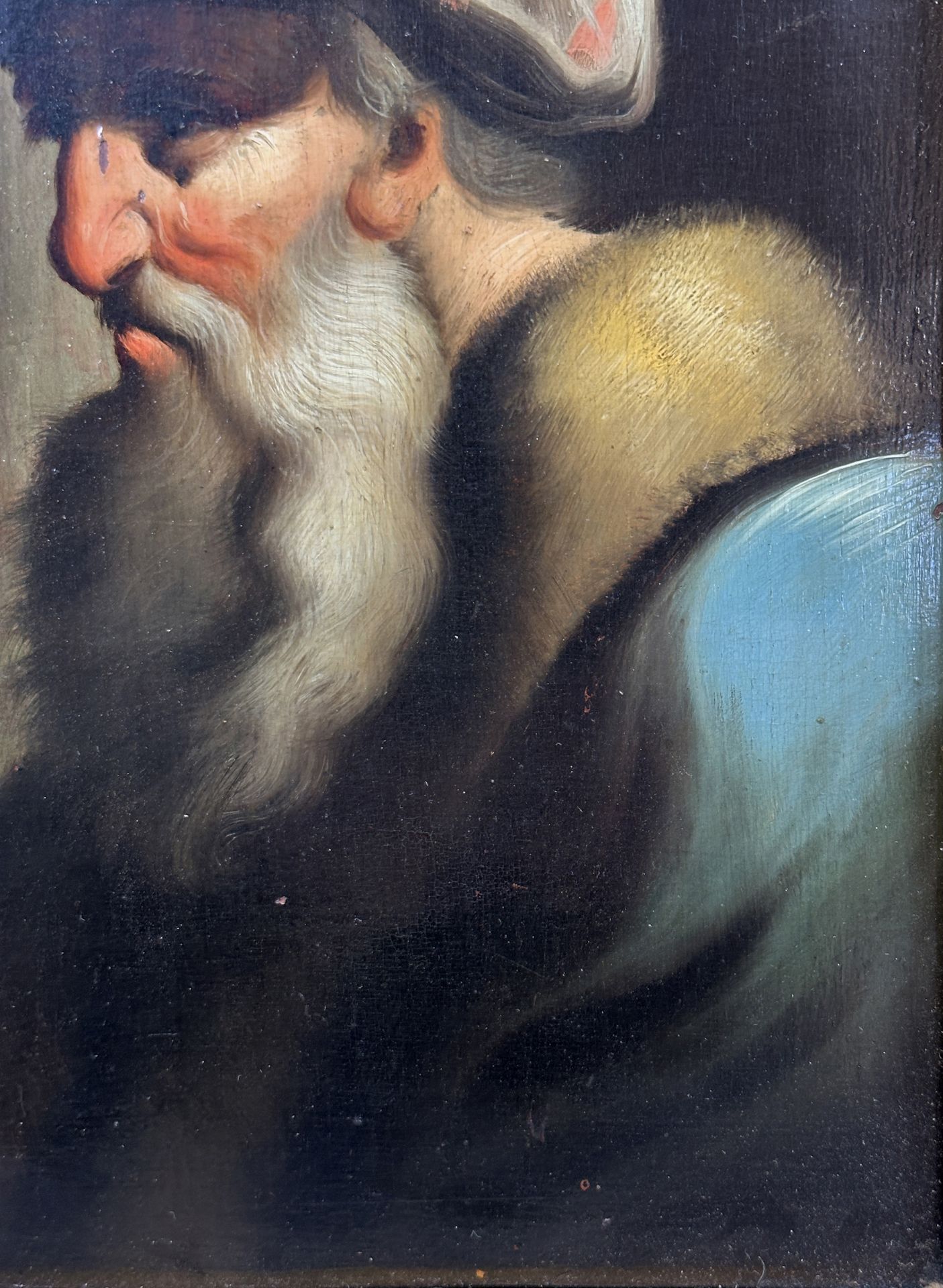 UNSIGNIERT (XIX). Portrait eines alten Mannes mit Bart und Turban. - Bild 6 aus 17