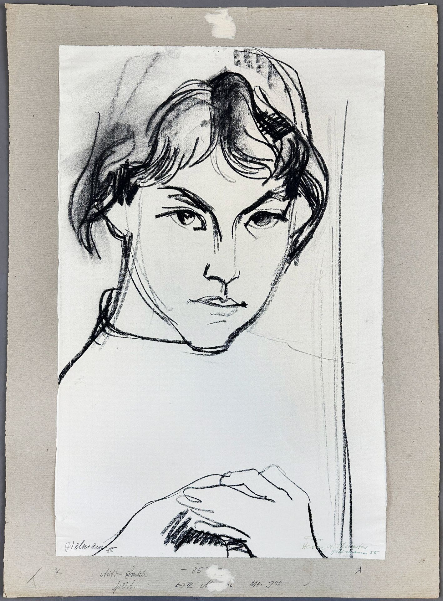 Edmund Georg PIELMANN (1923 - 1985). Portrait of a girl. 1955. - Image 2 of 11